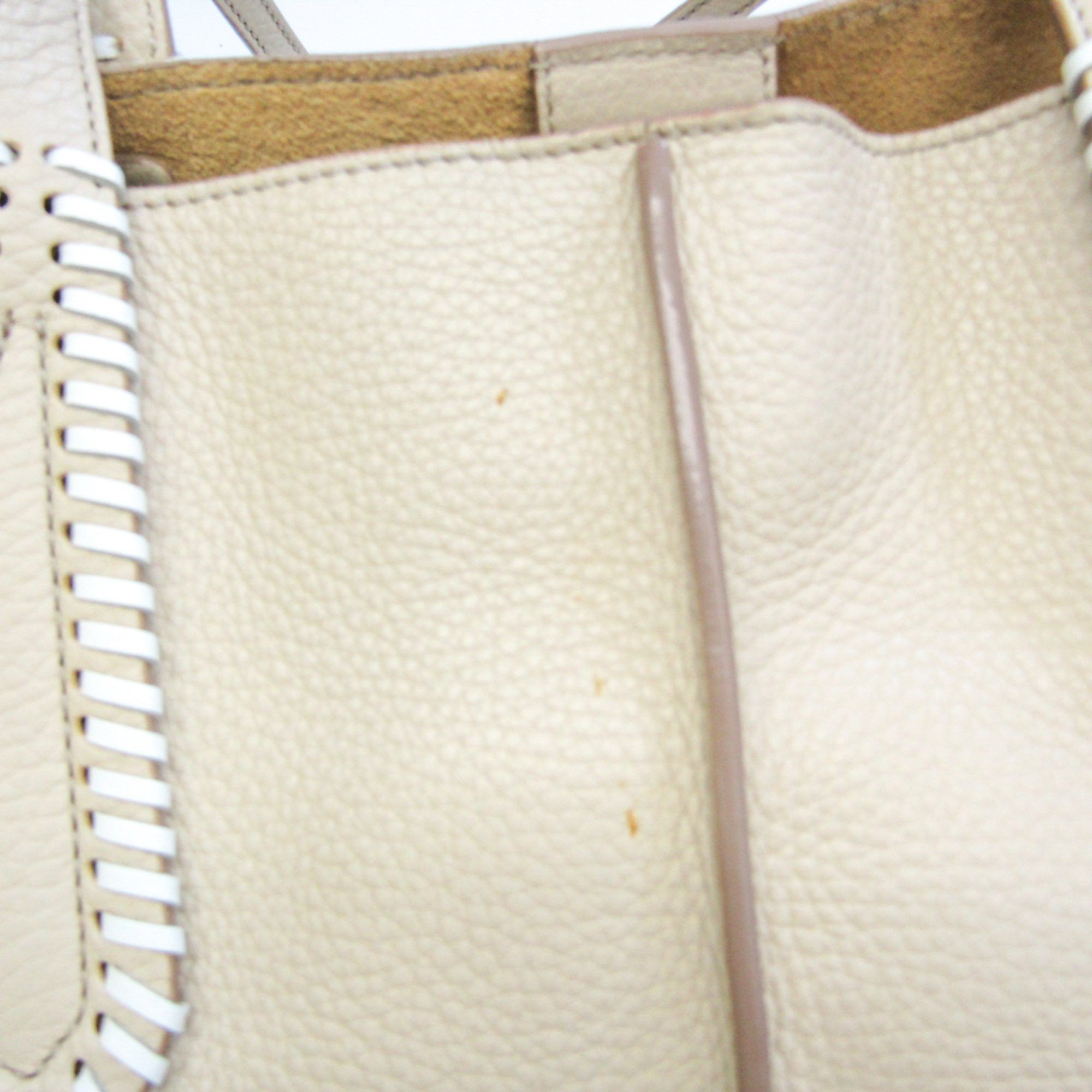 Tod's Joy Beige Leather Tote Bag (Pre-Owned) Size ONE SIZE - 4 Thumbnail