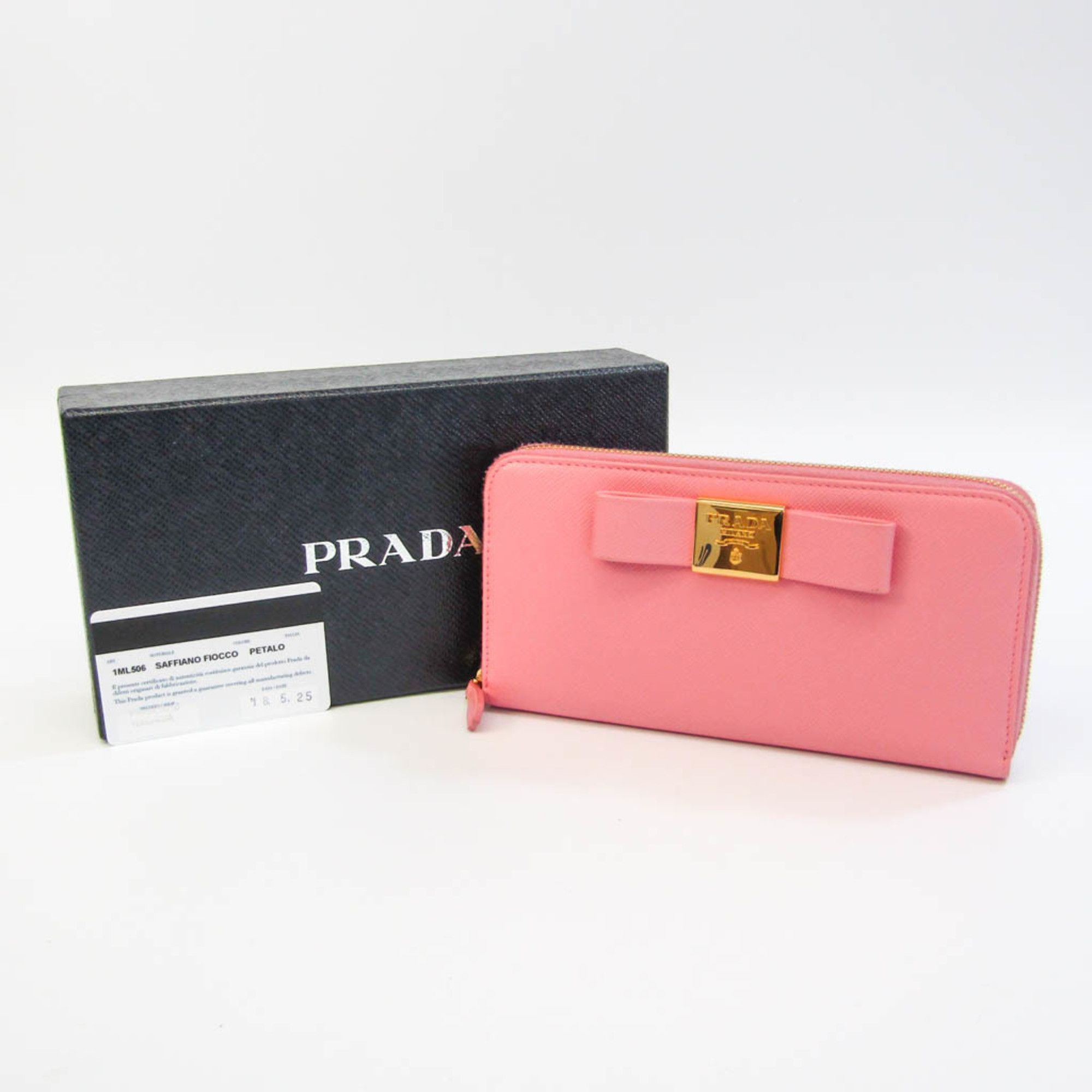 Prada Ribbon Pink Leather Wallet (Pre-Owned) Size ONE SIZE - 5 Thumbnail