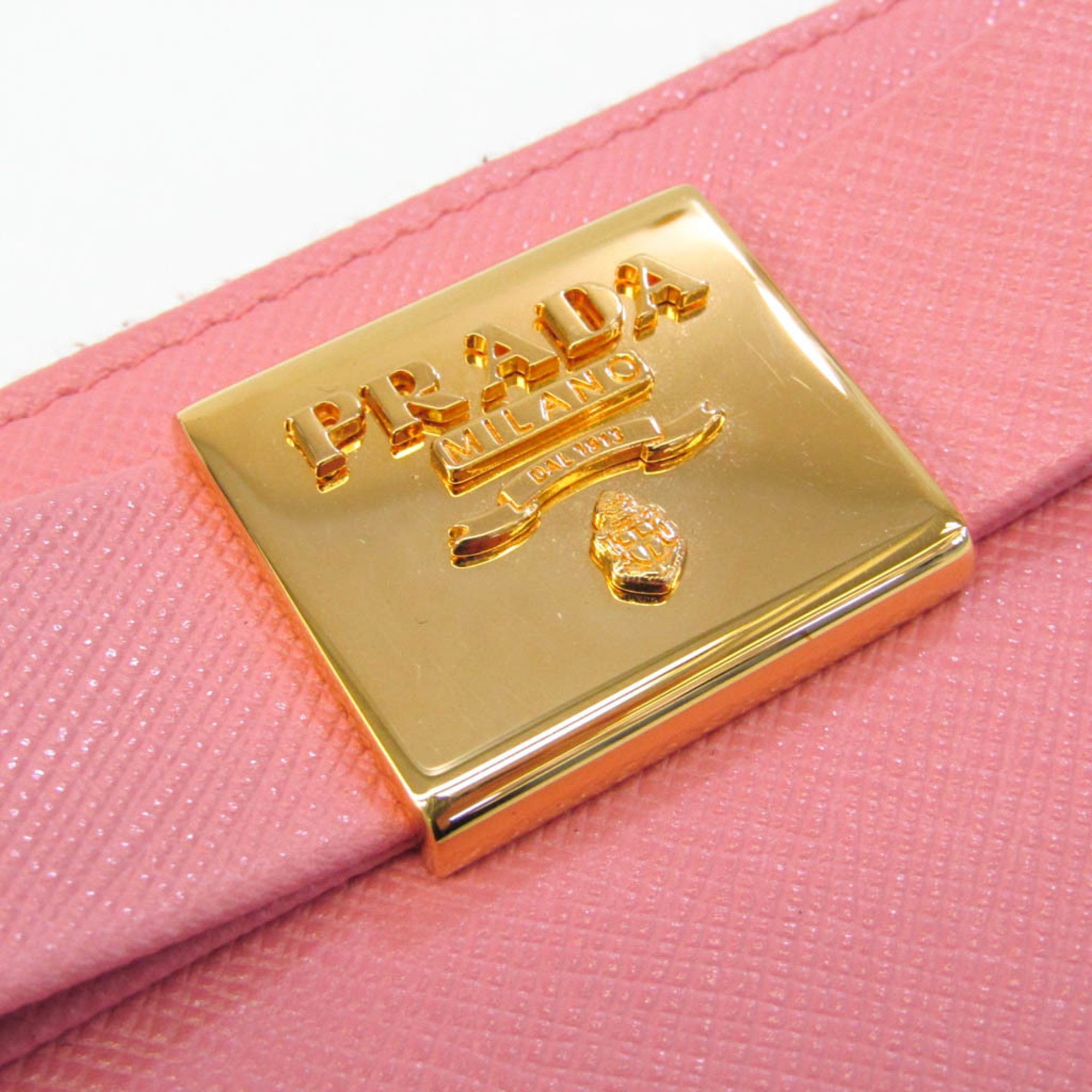 Prada Ribbon Pink Leather Wallet (Pre-Owned) Size ONE SIZE - 11 Thumbnail