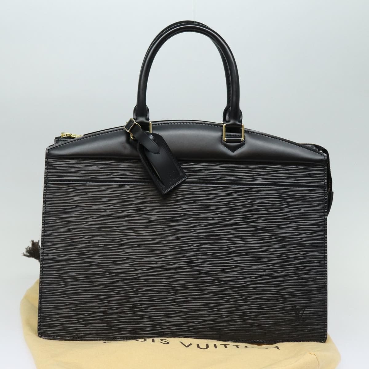 Louis Vuitton Riviera Black Leather Handbag (Pre-Owned) Size ONE SIZE - 11 Thumbnail