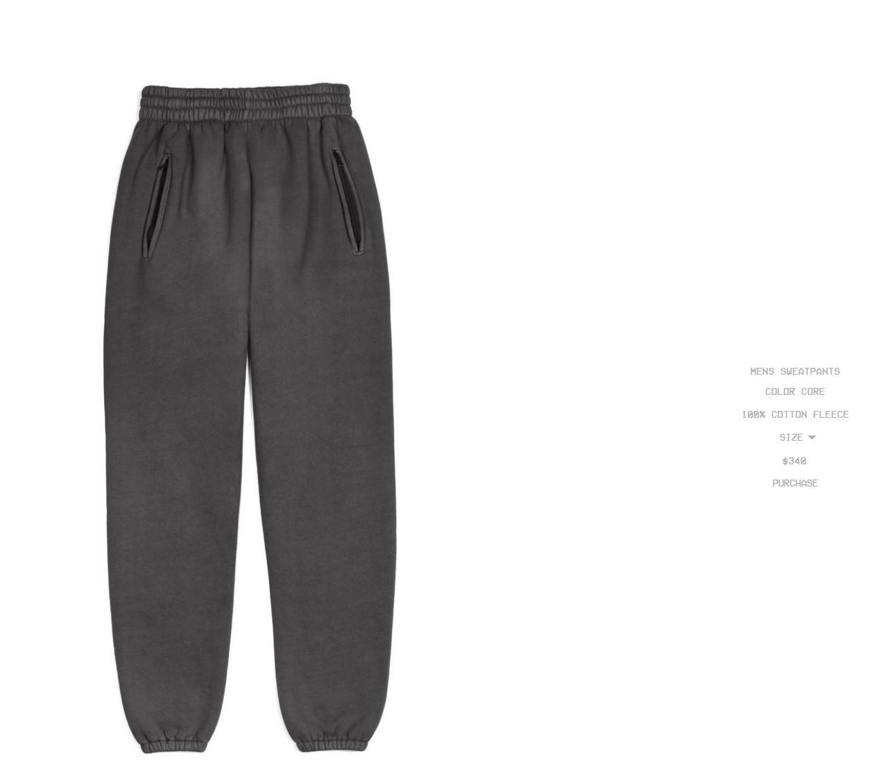 Yeezy Season 6 Cotton-fleece jogging Bottoms in Green for Men