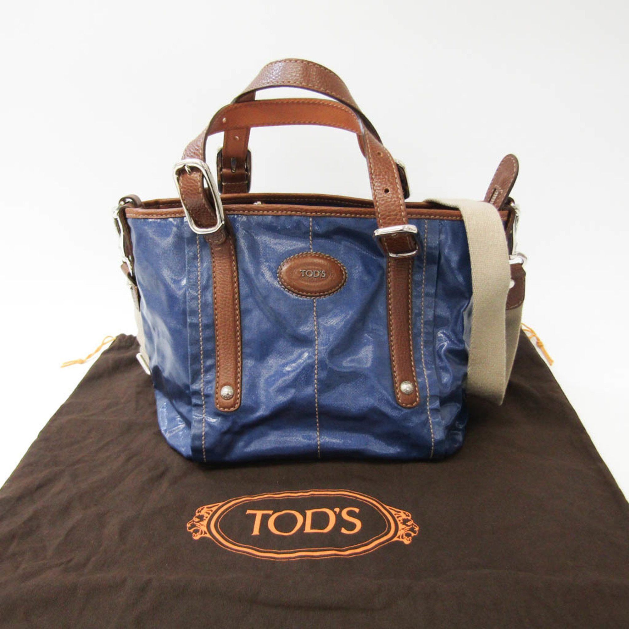 Tod's Blue Leather Shoulder Bag (Pre-Owned) Size ONE SIZE - 5 Thumbnail
