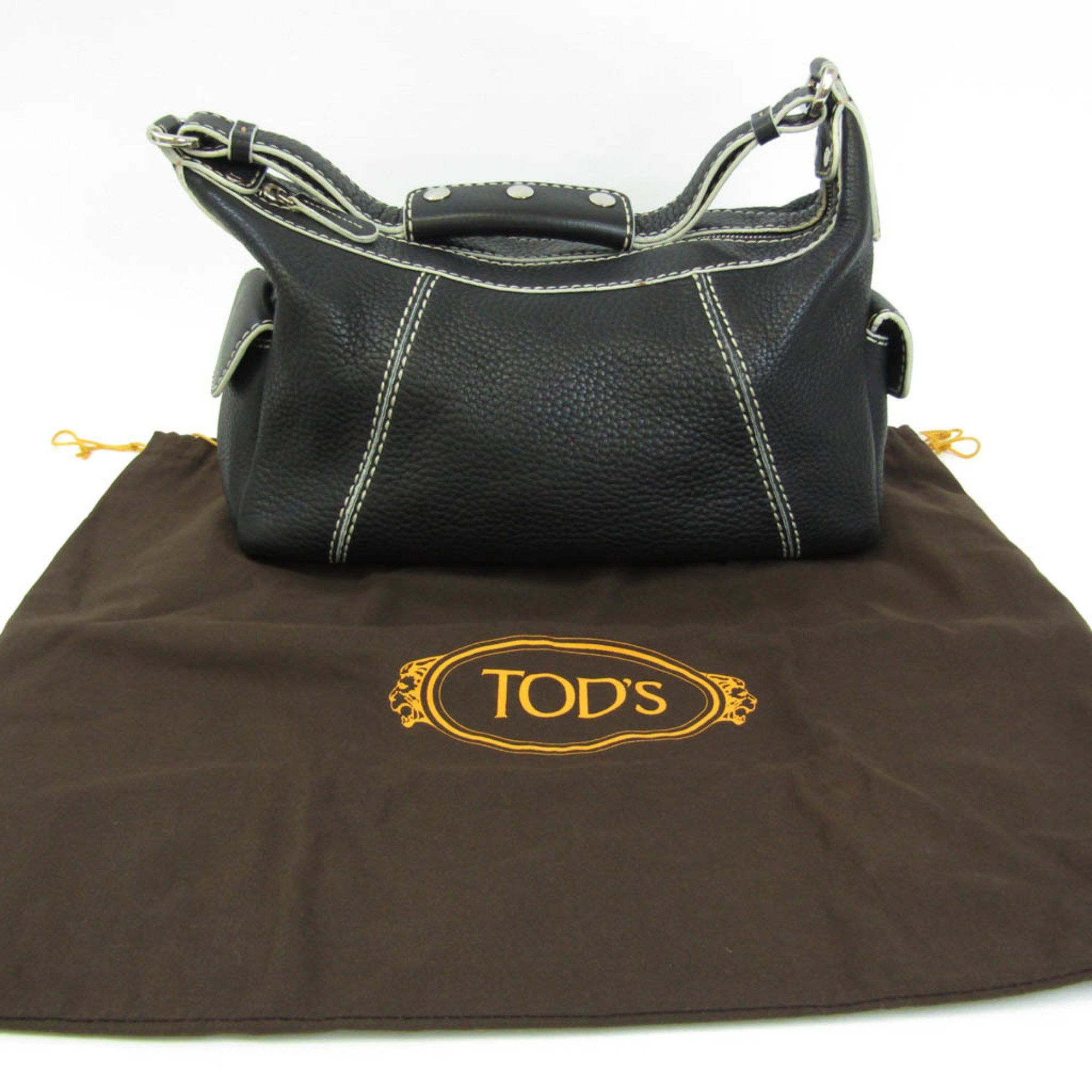 Tod's Black Leather Shoulder Bag (Pre-Owned) Size ONE SIZE - 6 Thumbnail