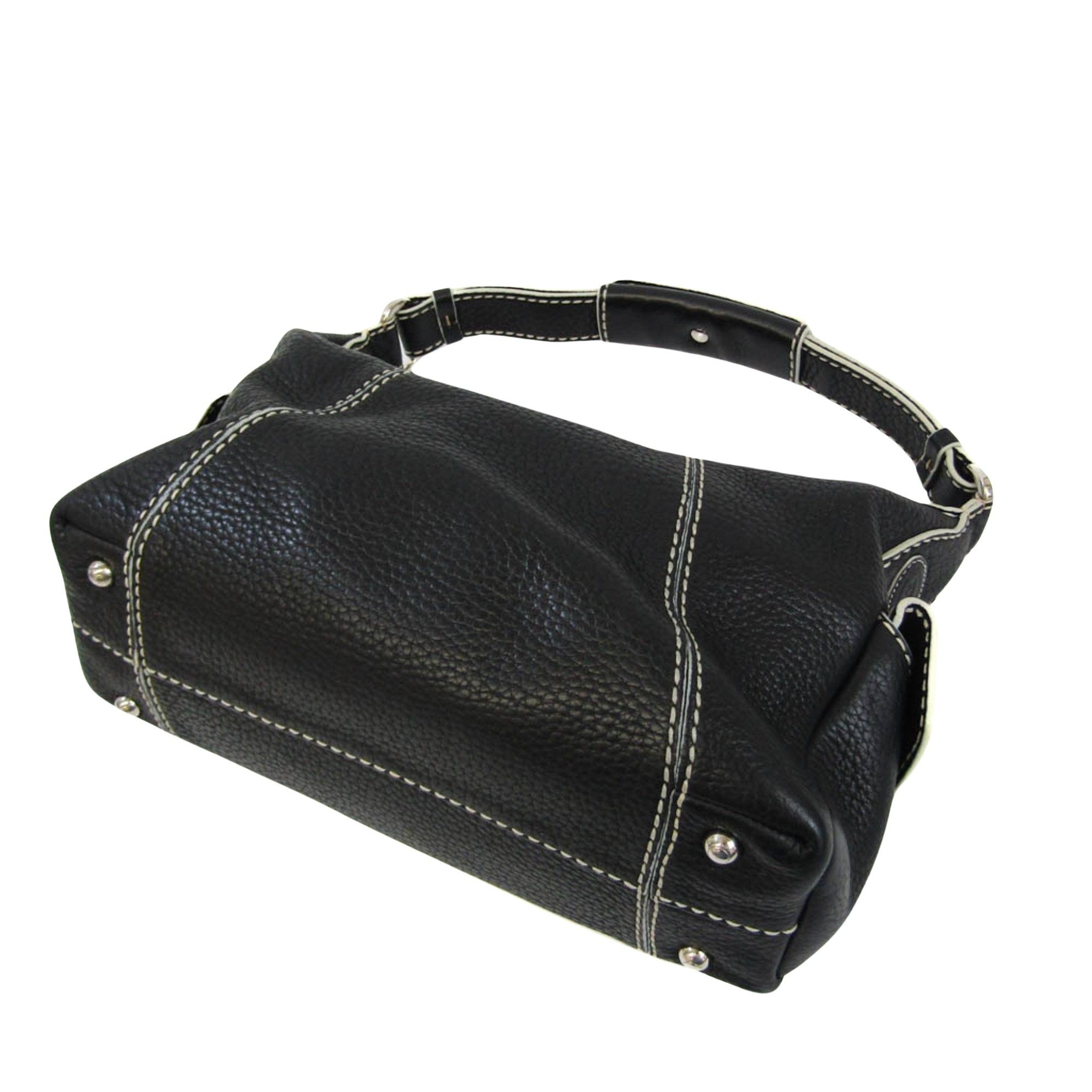 Tod's Black Leather Shoulder Bag (Pre-Owned) Size ONE SIZE - 2 Thumbnail
