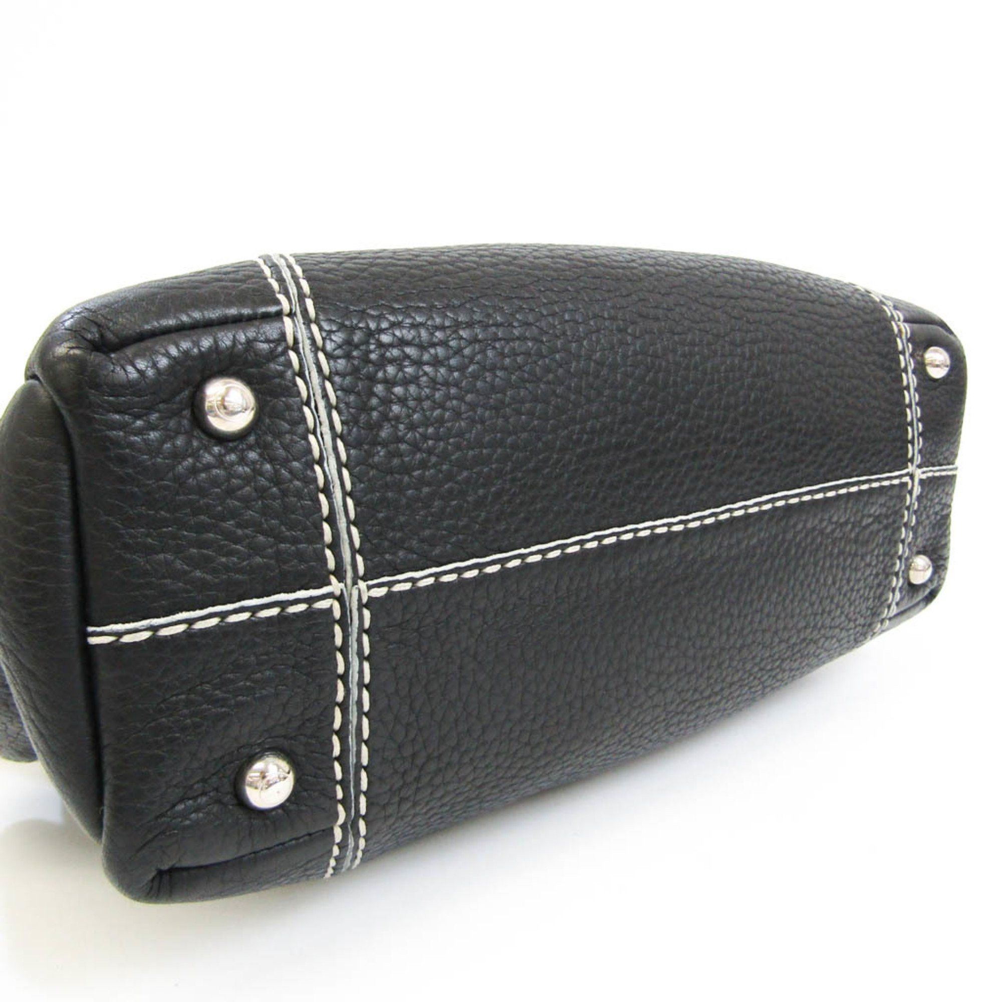 Tod's Black Leather Shoulder Bag (Pre-Owned) Size ONE SIZE - 3 Thumbnail