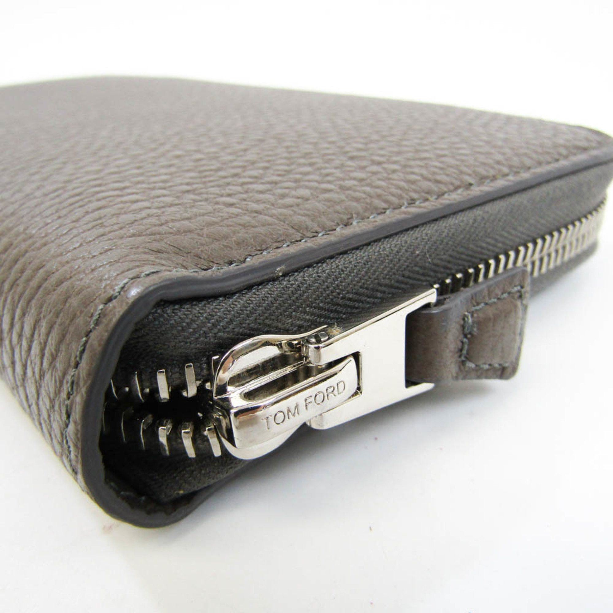 Tom Ford Grey Leather Wallet (Pre-Owned) Size ONE SIZE - 11 Thumbnail