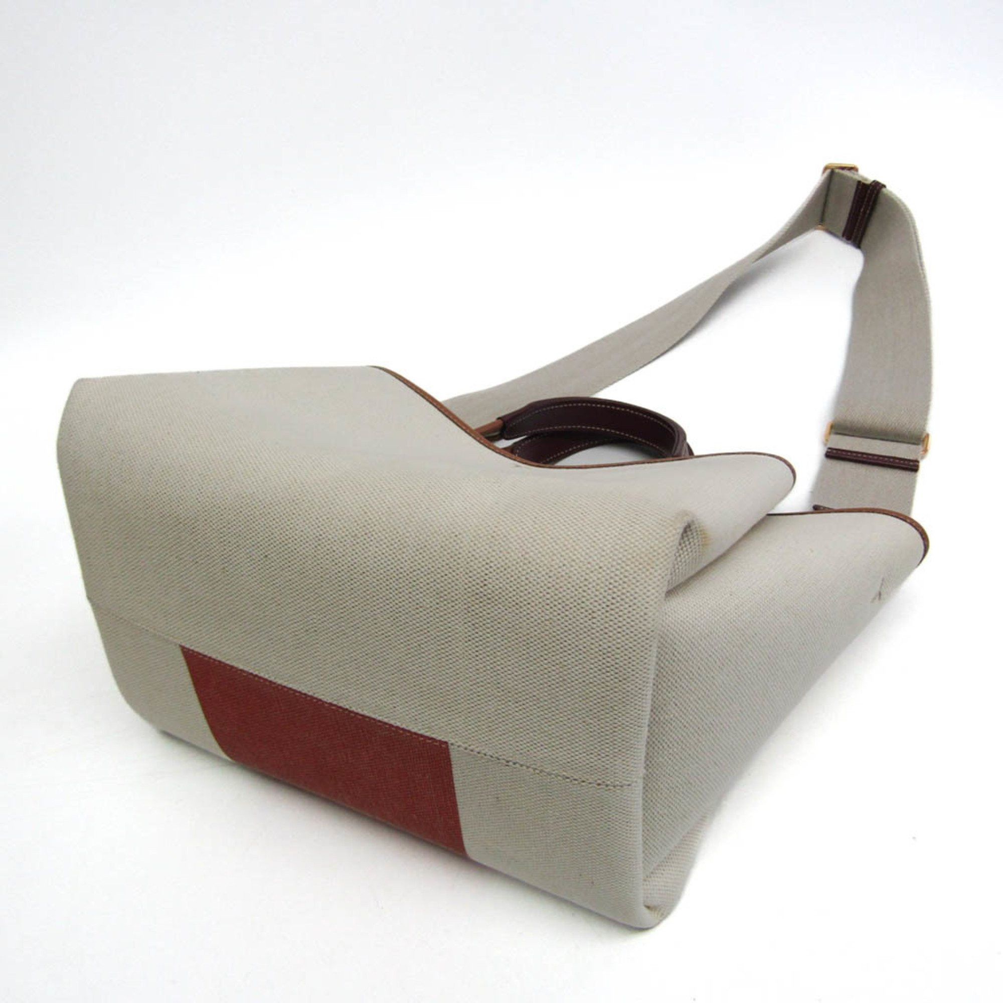 Tod's Beige Canvas Handbag (Pre-Owned) Size ONE SIZE - 4 Thumbnail