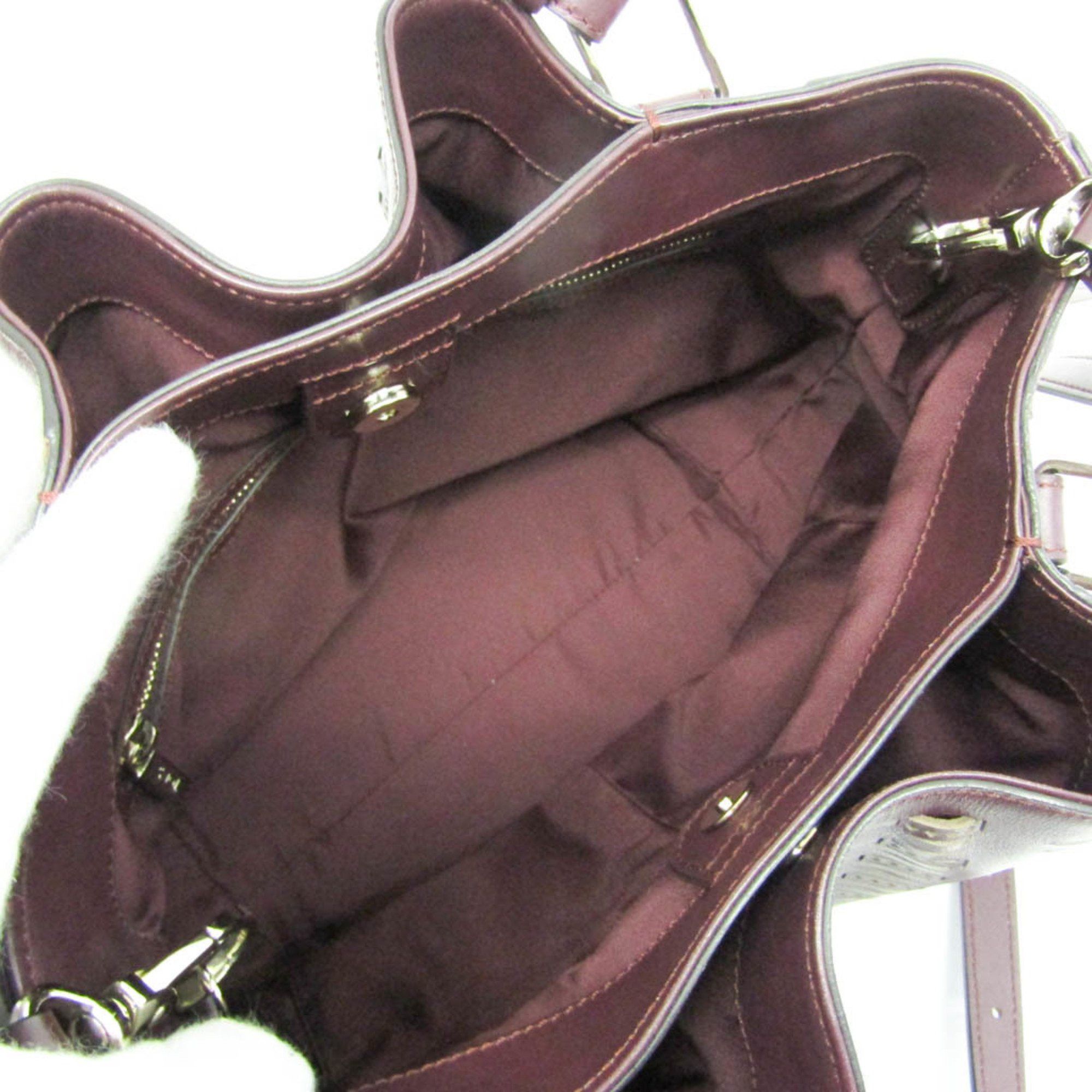 Tod's - Purple Leather Handbag (Pre-Owned) Size ONE SIZE - 3 Thumbnail