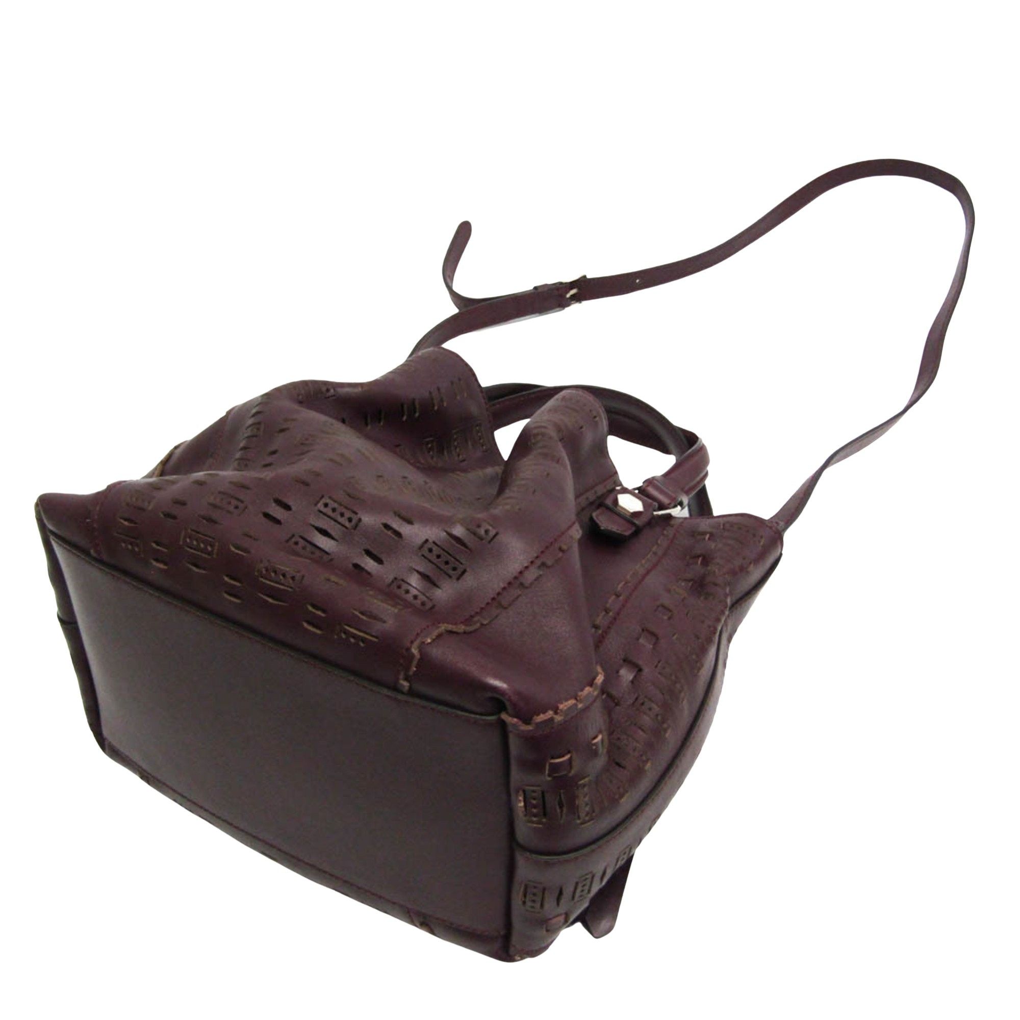 Tod's - Purple Leather Handbag (Pre-Owned) Size ONE SIZE - 2 Thumbnail