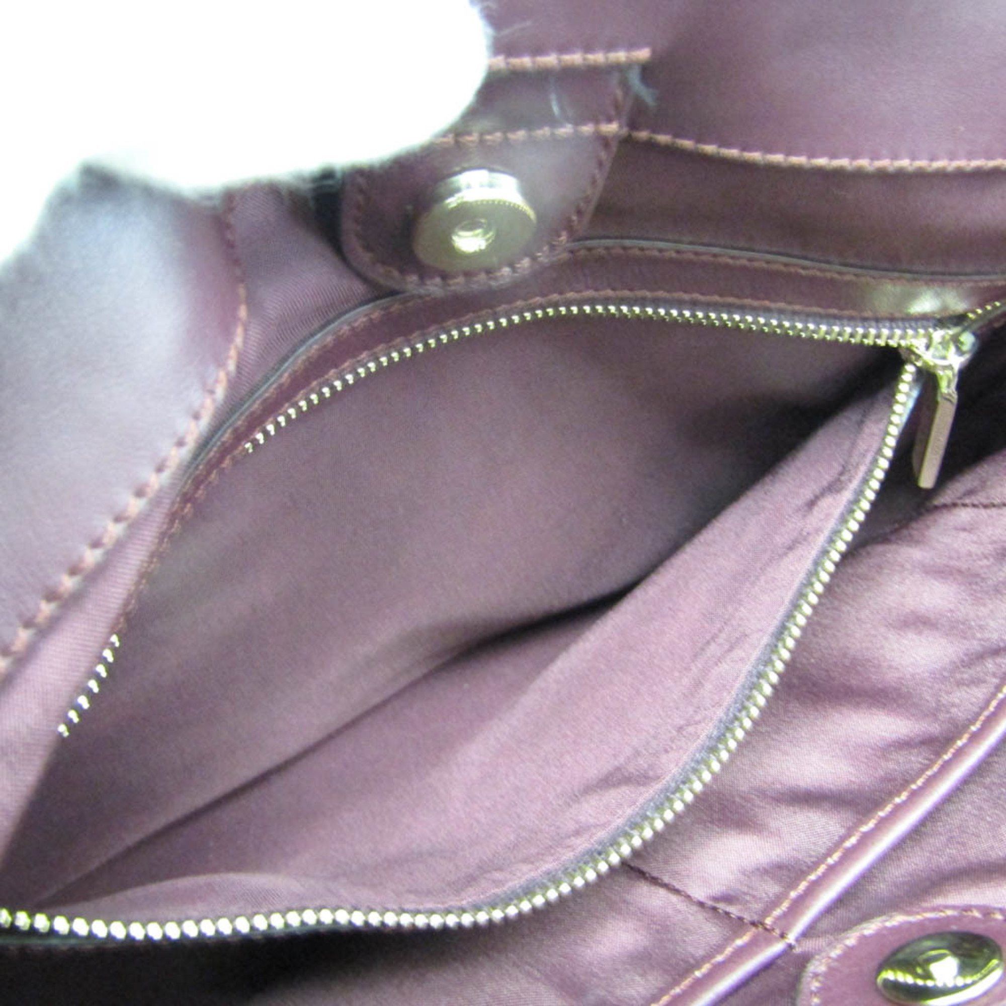 Tod's - Purple Leather Handbag (Pre-Owned) Size ONE SIZE - 8 Thumbnail
