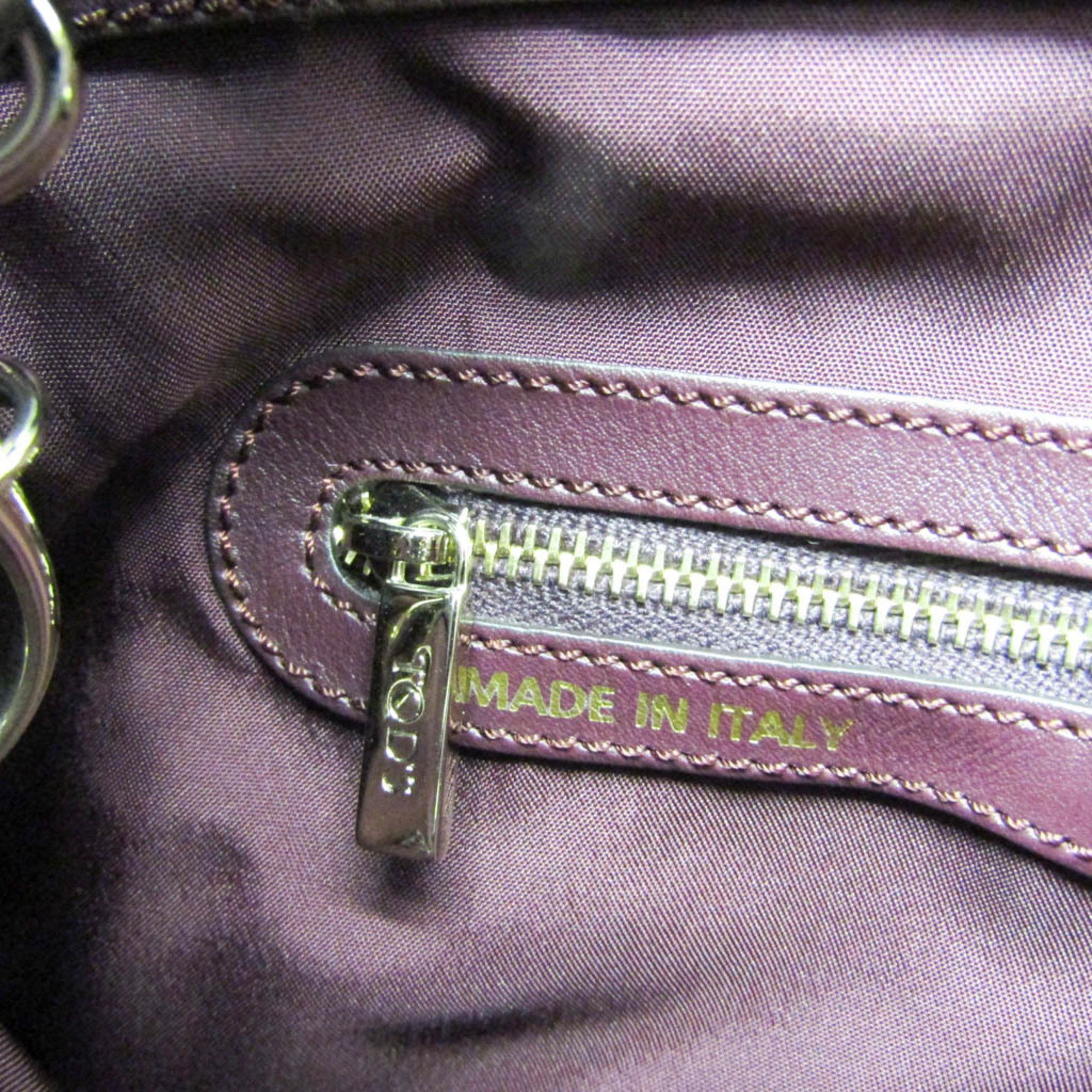 Tod's - Purple Leather Handbag (Pre-Owned) Size ONE SIZE - 6 Thumbnail