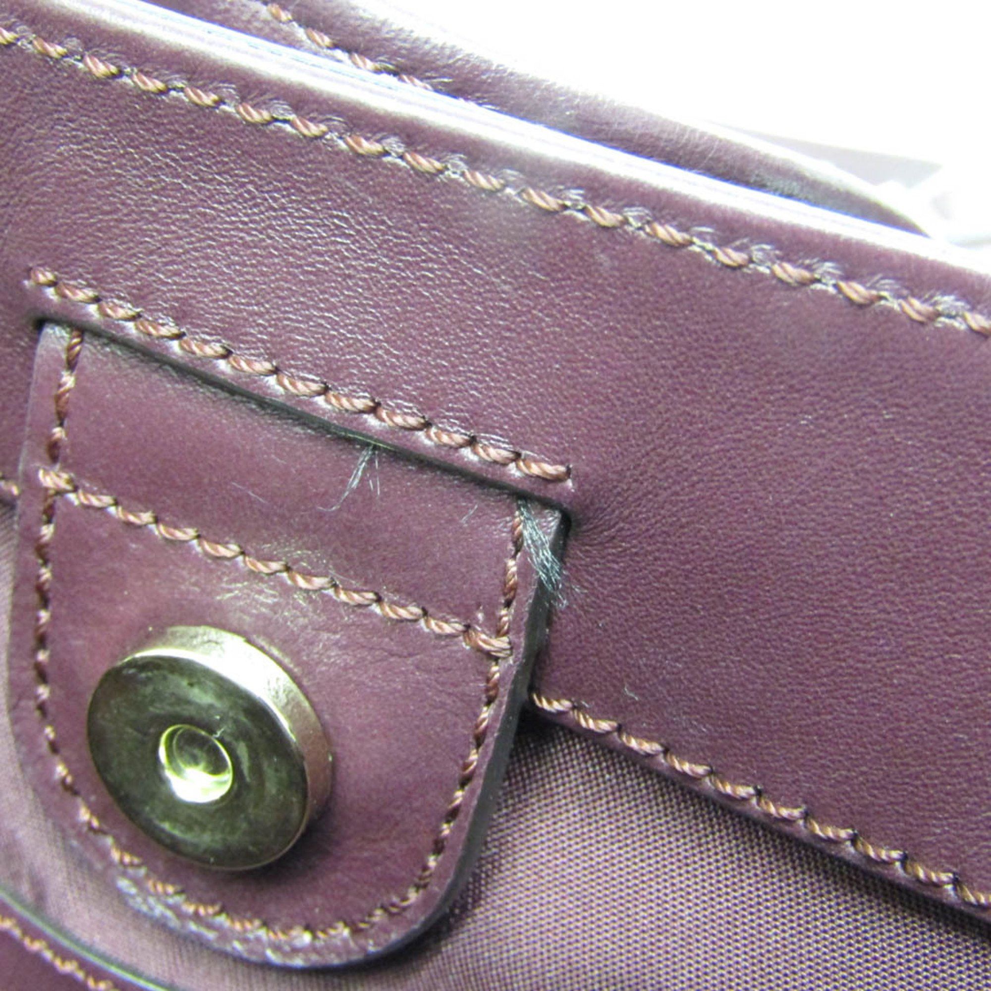 Tod's - Purple Leather Handbag (Pre-Owned) Size ONE SIZE - 16 Thumbnail
