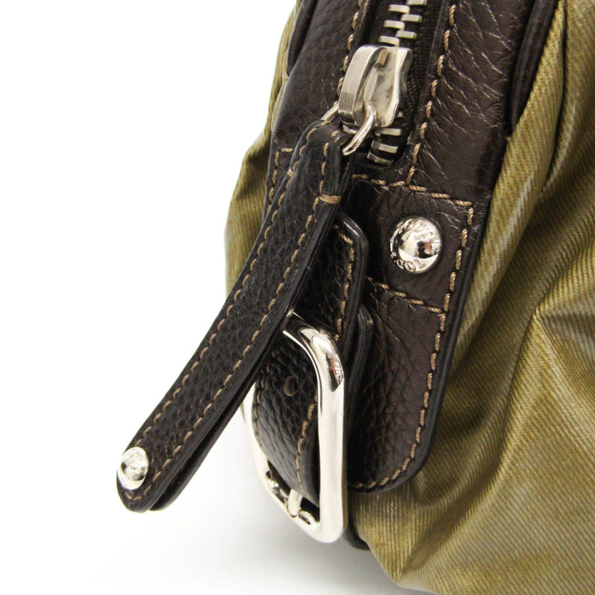 Tod's Khaki Leather Handbag (Pre-Owned) Size ONE SIZE - 9 Thumbnail