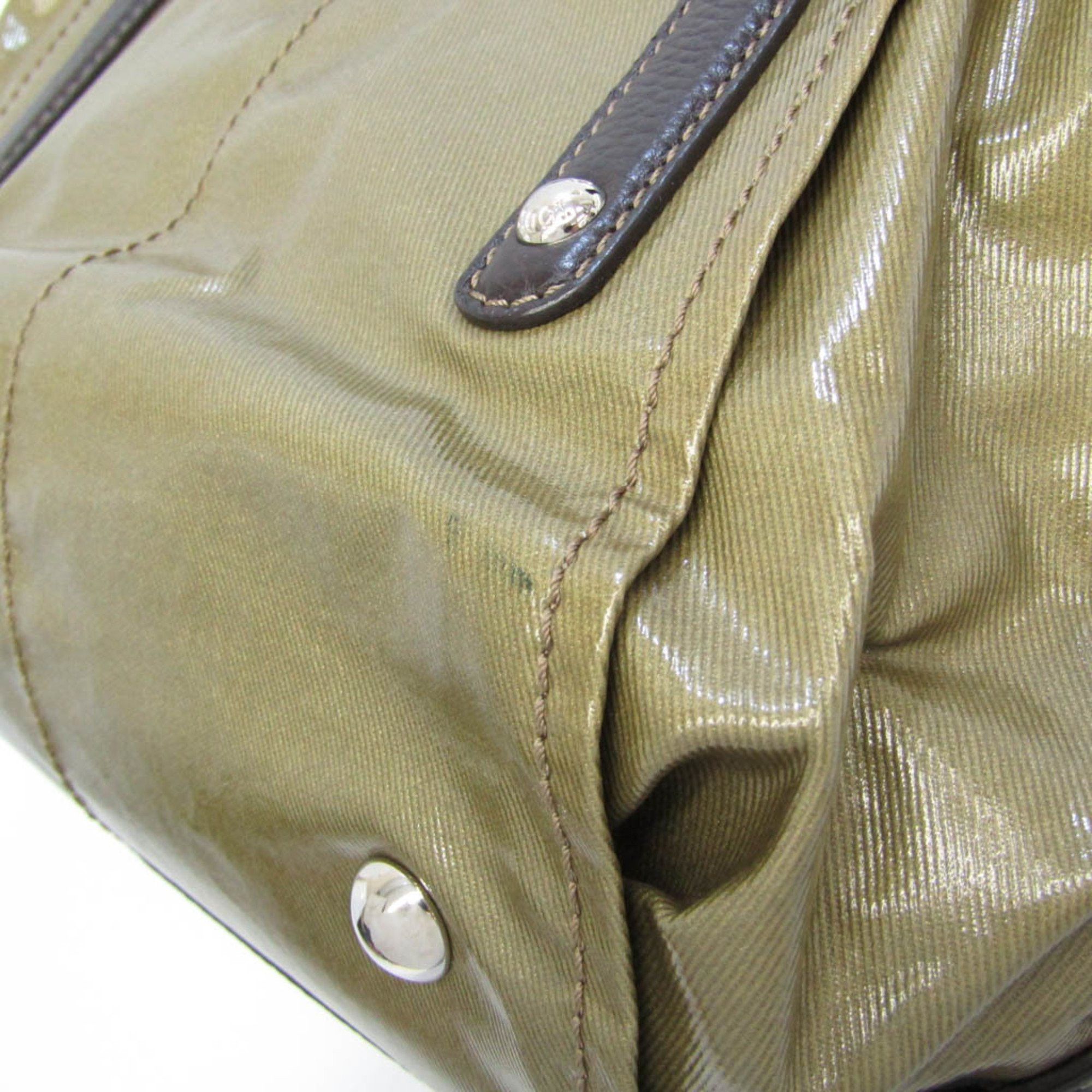 Tod's Khaki Leather Handbag (Pre-Owned) Size ONE SIZE - 3 Thumbnail