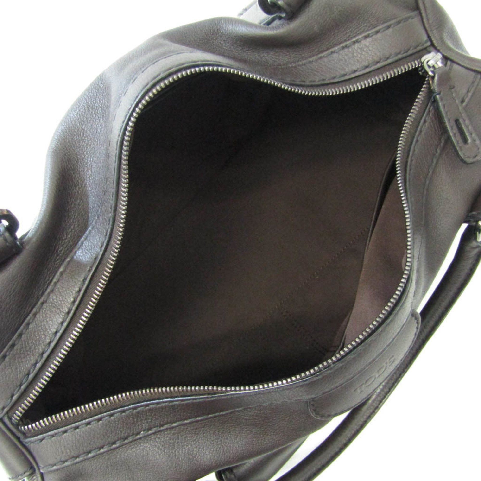 Tod's Brown Leather Handbag (Pre-Owned) Size ONE SIZE - 4 Thumbnail