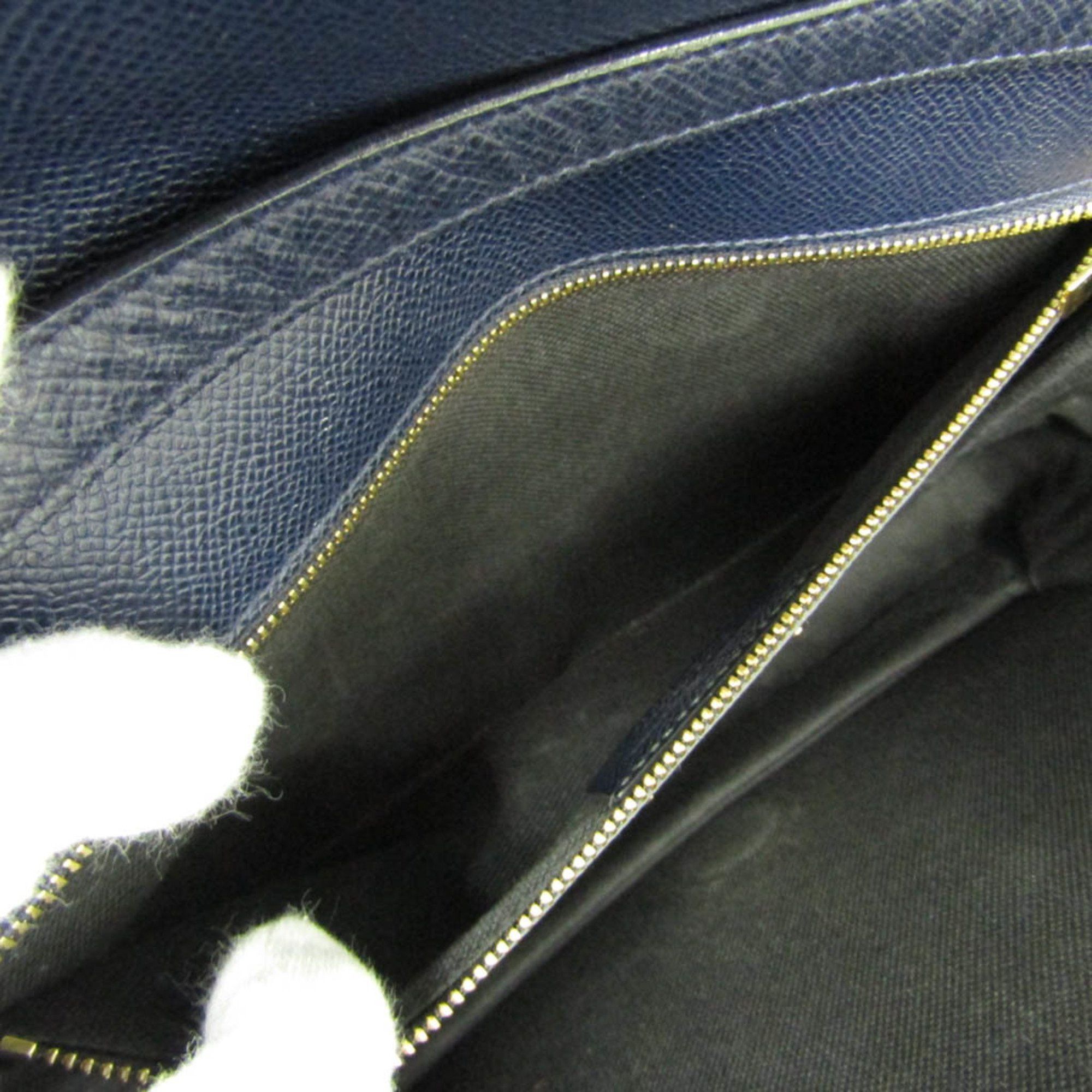Salvatore Ferragamo Vara Navy Leather Shoulder Bag (Pre-Owned) Size ONE SIZE - 15 Thumbnail