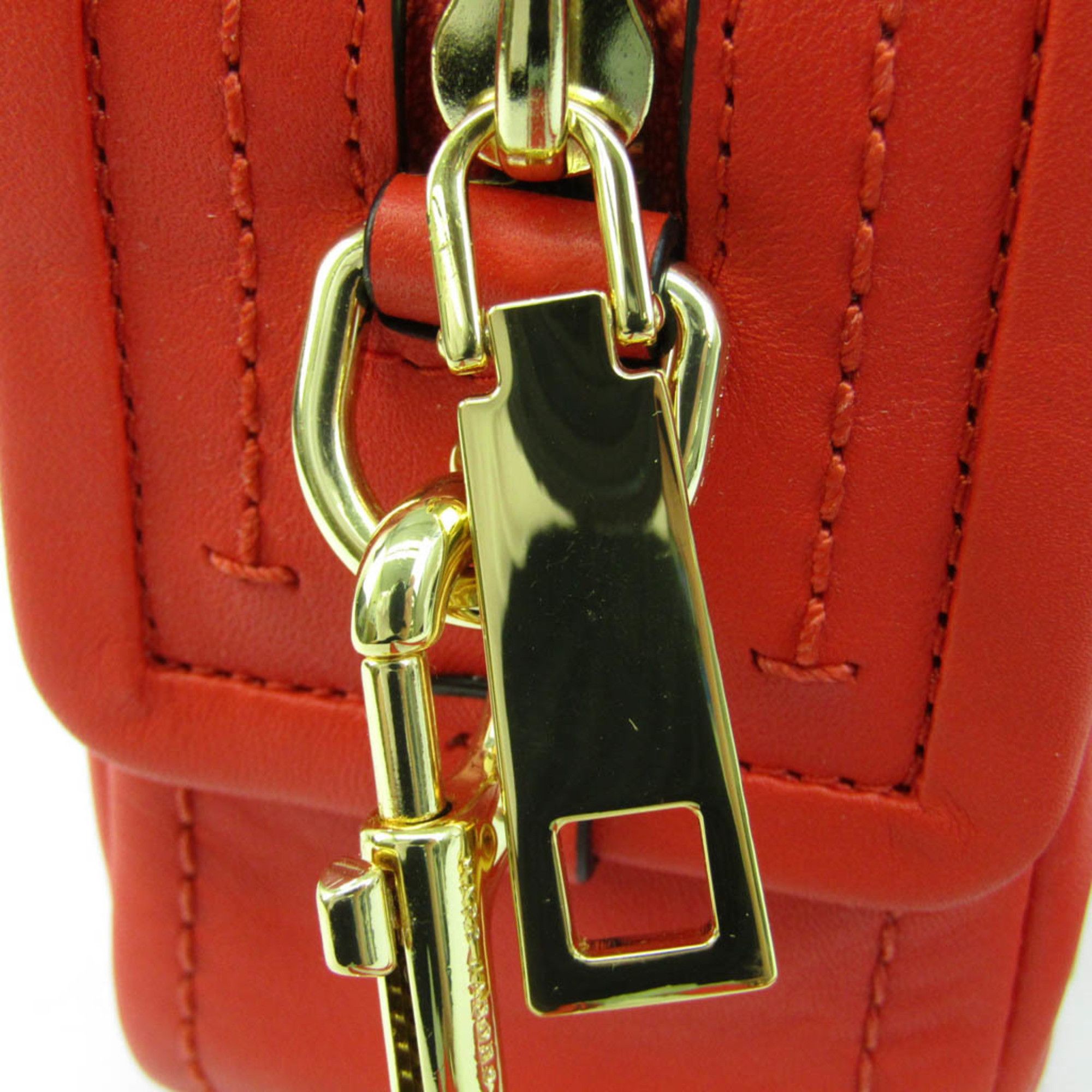 Marc Jacobs The Mini Squeeze Red Leather Shoulder Bag (Pre-Owned) Size ONE SIZE - 5 Thumbnail