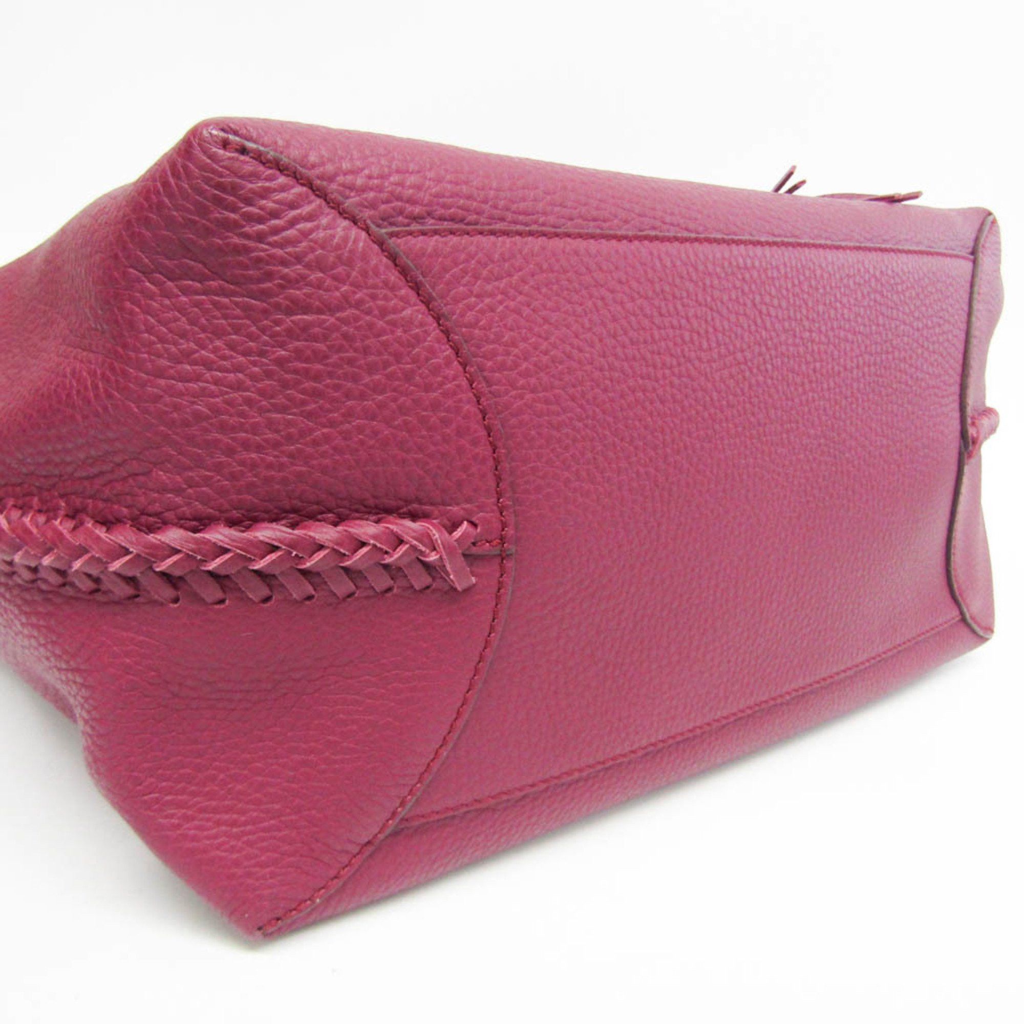Tod's Purple Leather Tote Bag (Pre-Owned) Size ONE SIZE - 3 Thumbnail