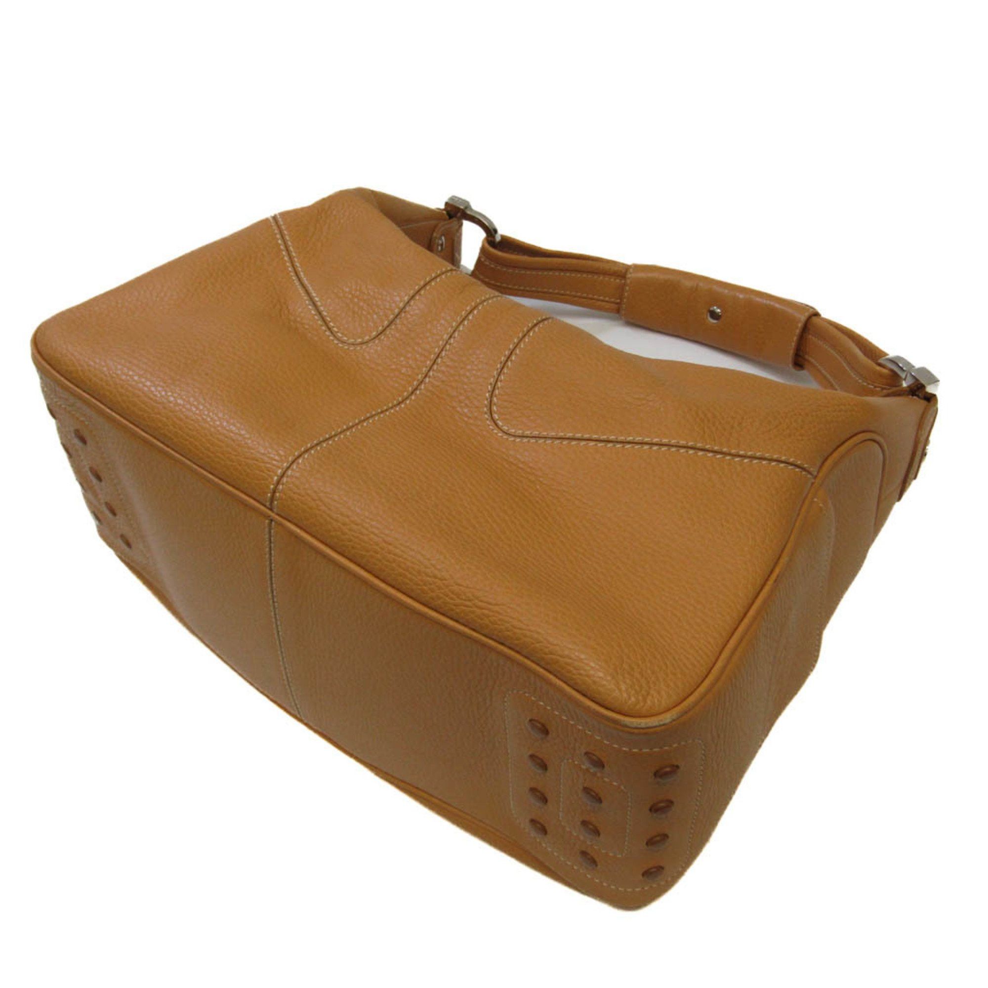 Tod's Brown Leather Shoulder Bag (Pre-Owned) Size ONE SIZE - 2 Thumbnail