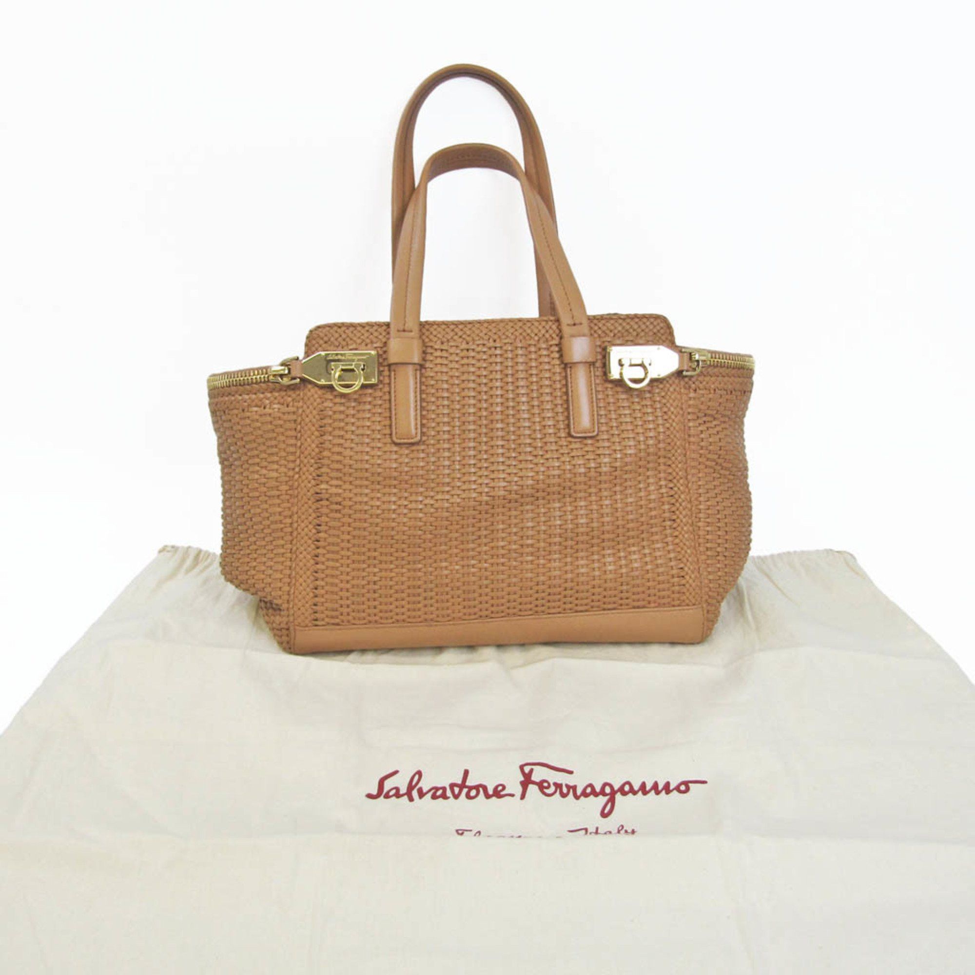 Salvatore Ferragamo Camel Leather Handbag (Pre-Owned) Size ONE SIZE - 5 Thumbnail