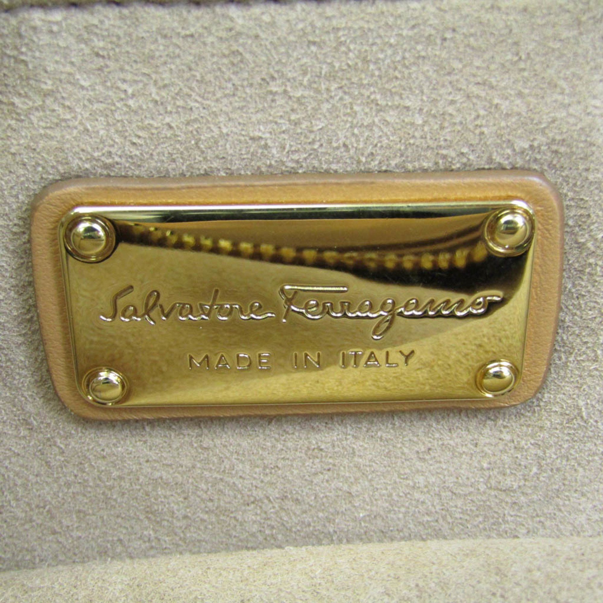 Salvatore Ferragamo Camel Leather Handbag (Pre-Owned) Size ONE SIZE - 6 Thumbnail