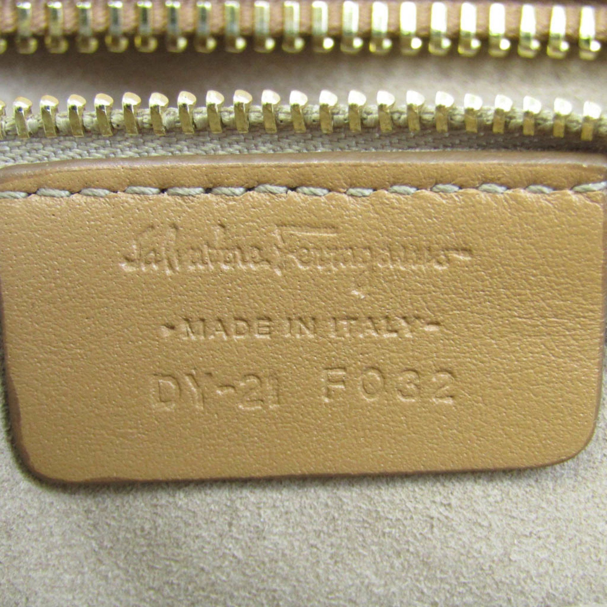 Salvatore Ferragamo Camel Leather Handbag (Pre-Owned) Size ONE SIZE - 4 Thumbnail