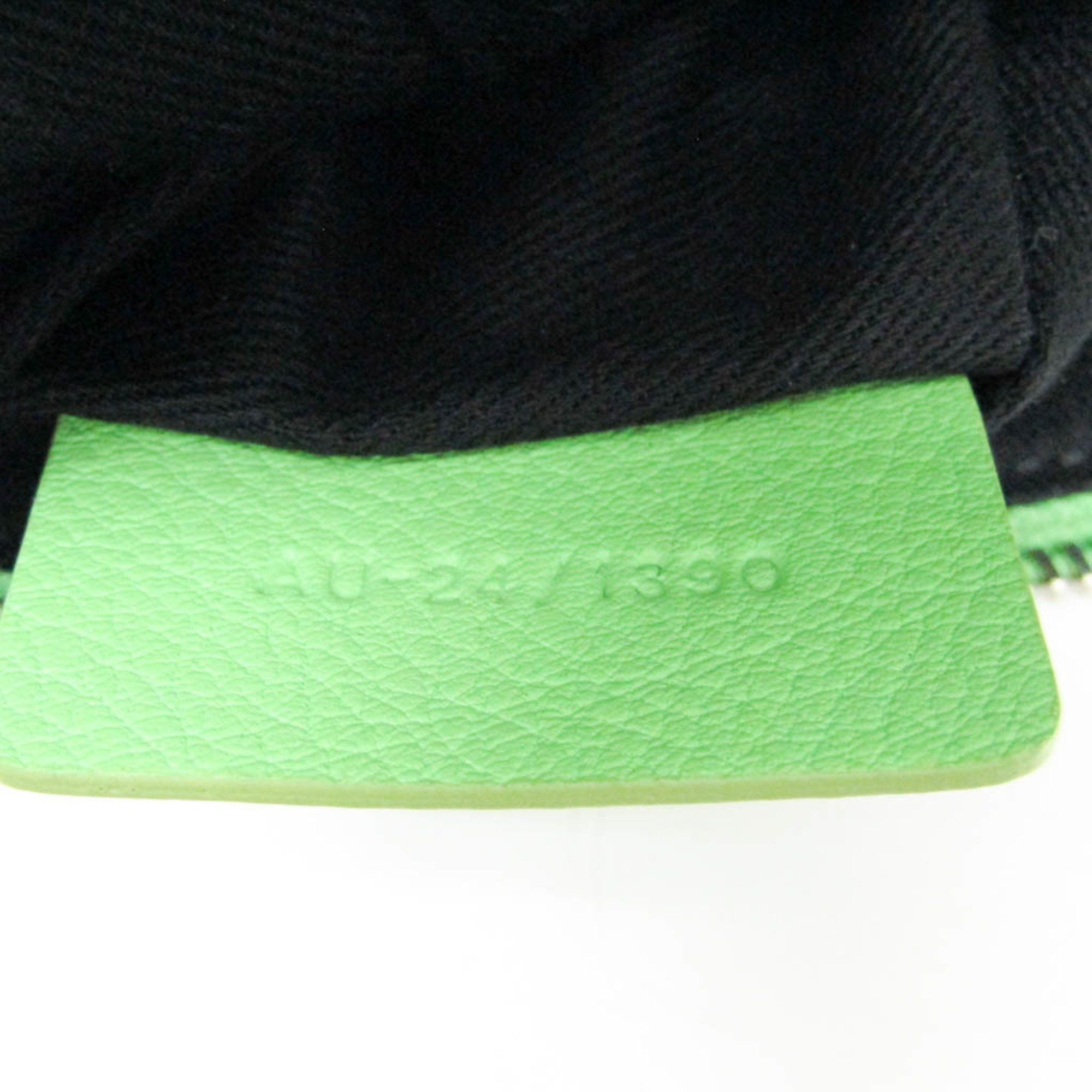 Salvatore Ferragamo Green Leather Clutch Bag (Pre-Owned) Size ONE SIZE - 6 Thumbnail