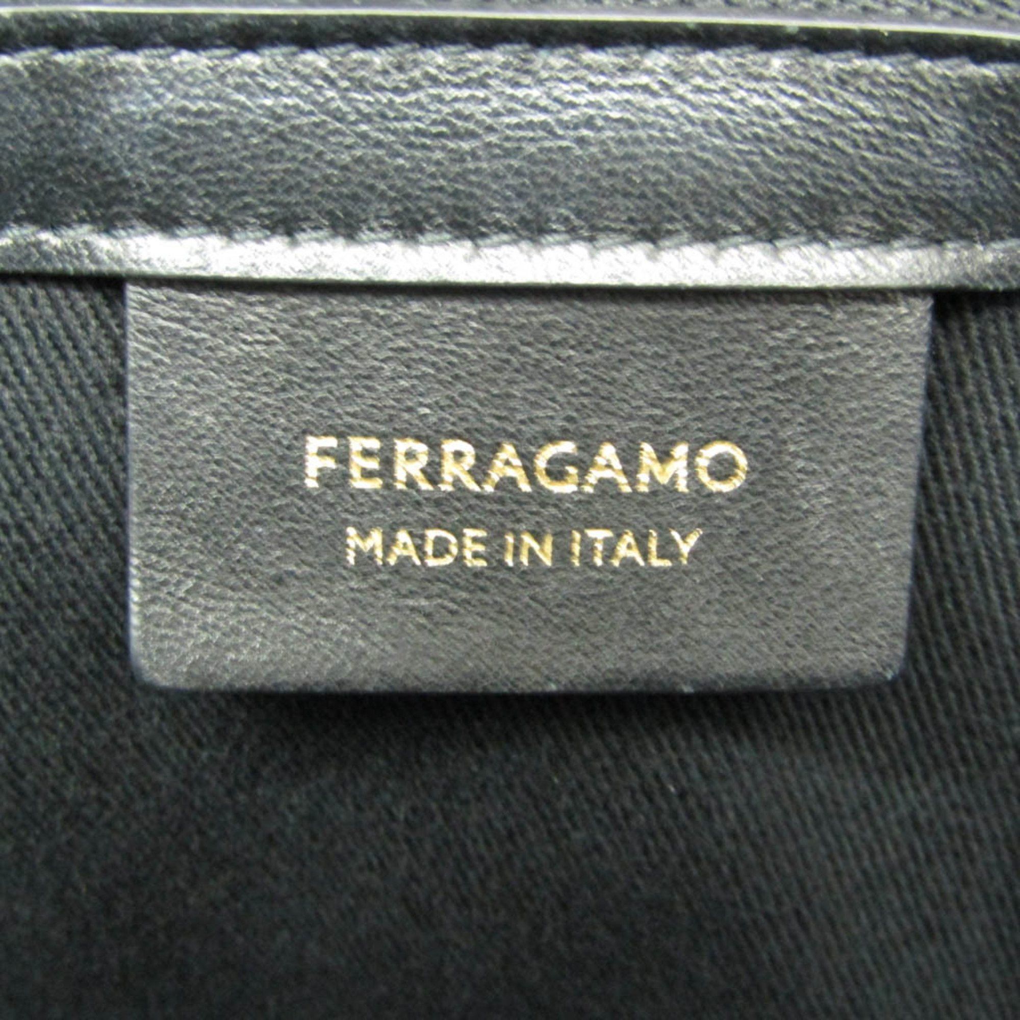 Salvatore Ferragamo Black Canvas Tote Bag (Pre-Owned) Size ONE SIZE - 5 Thumbnail