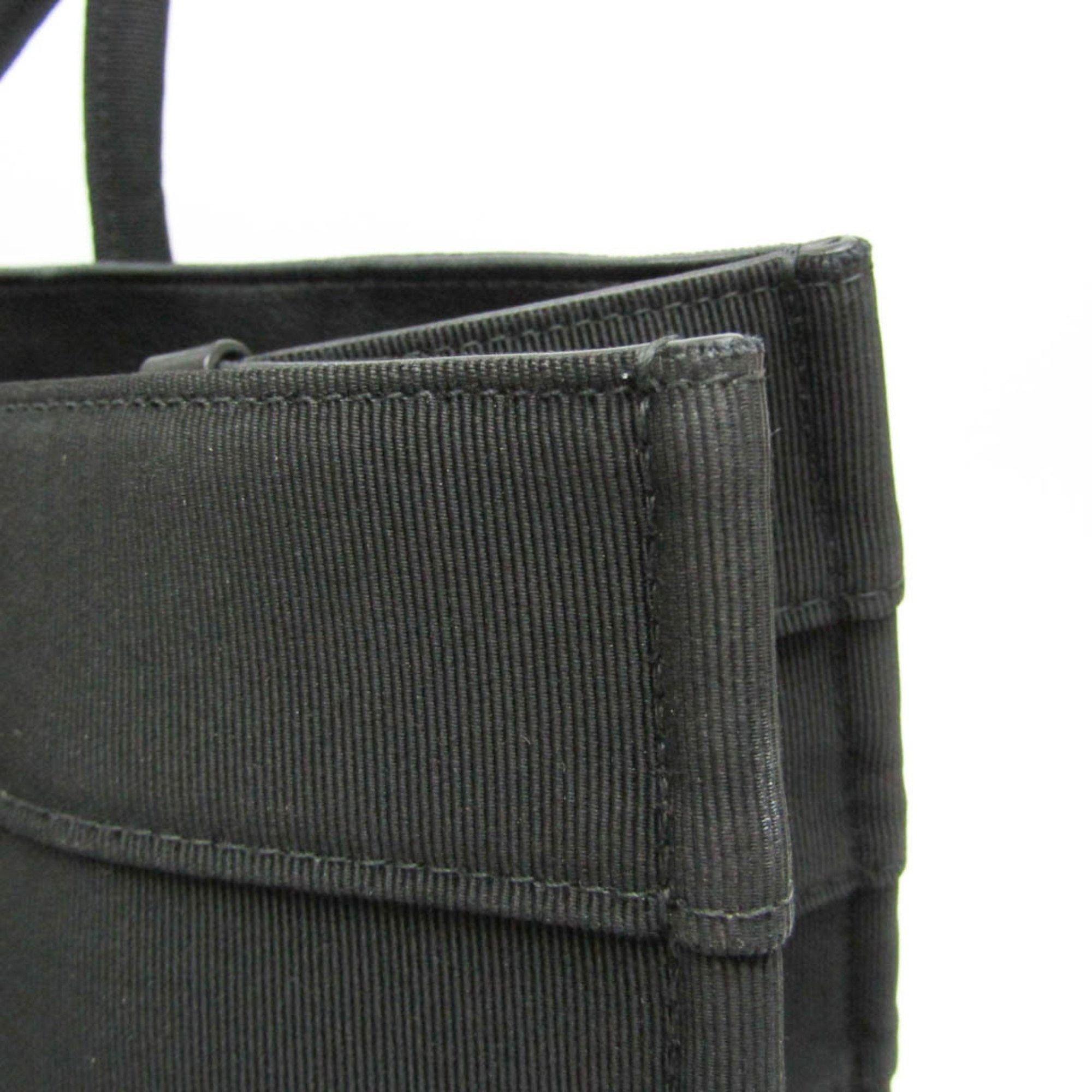Salvatore Ferragamo Black Canvas Tote Bag (Pre-Owned) Size ONE SIZE - 10 Thumbnail