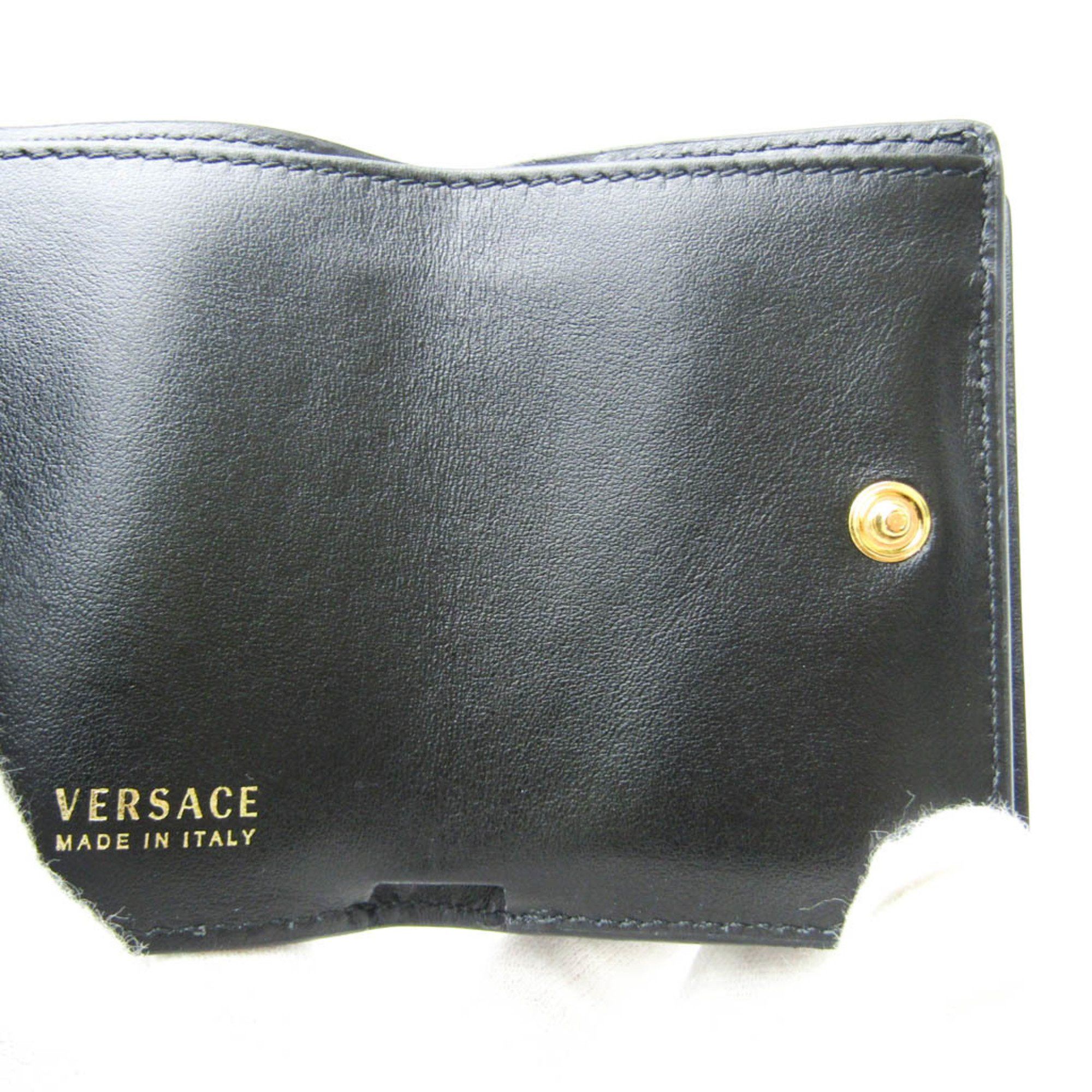 Versace Black Leather Wallet (Pre-Owned) Size ONE SIZE - 12 Thumbnail