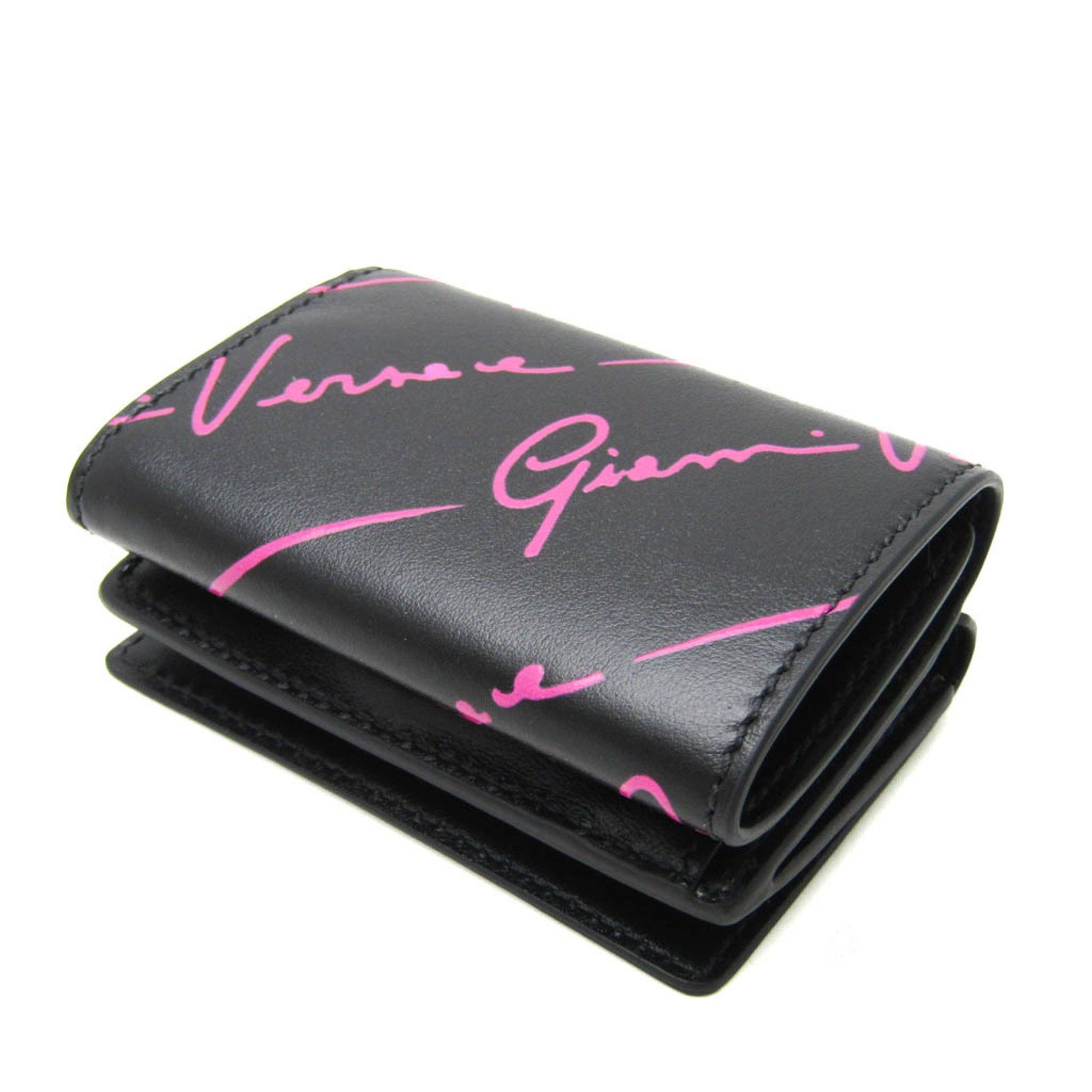 Versace Black Leather Wallet (Pre-Owned) Size ONE SIZE - 2 Thumbnail