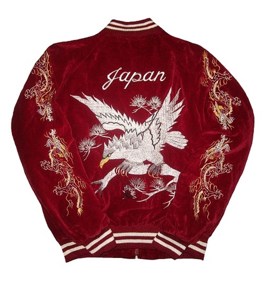 Other Jungle storm sukajan red velvet hawk eagle dragon souvenir