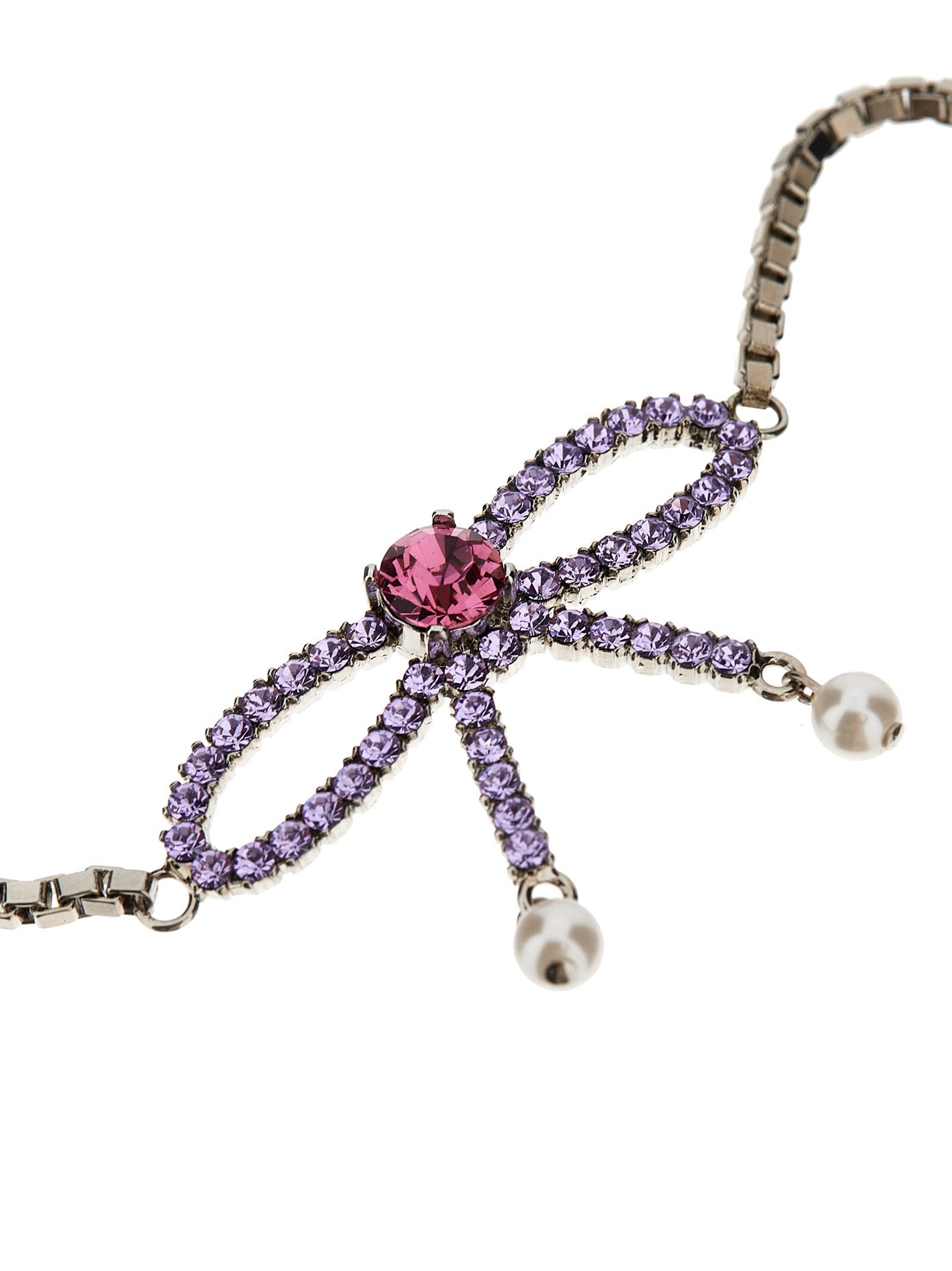 Dsquared2 Bow Crystal Long Earrings Size ONE SIZE - 2 Thumbnail