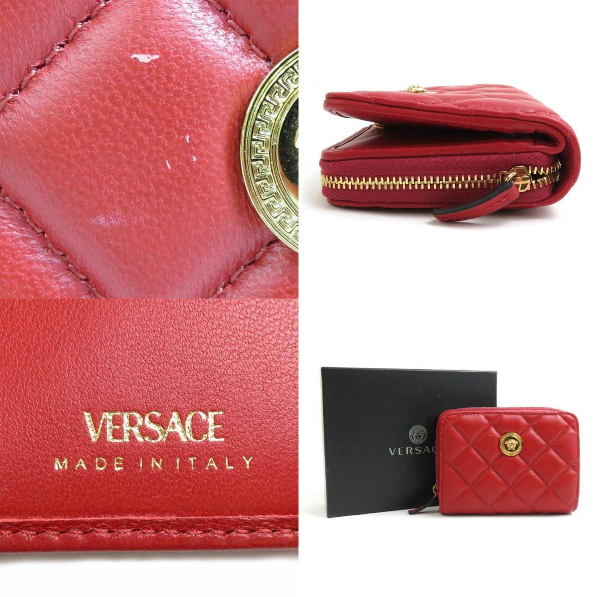 Versace Versace Bi-fold wallet Medusa leather red ladies h30651a Size ONE SIZE - 5 Thumbnail