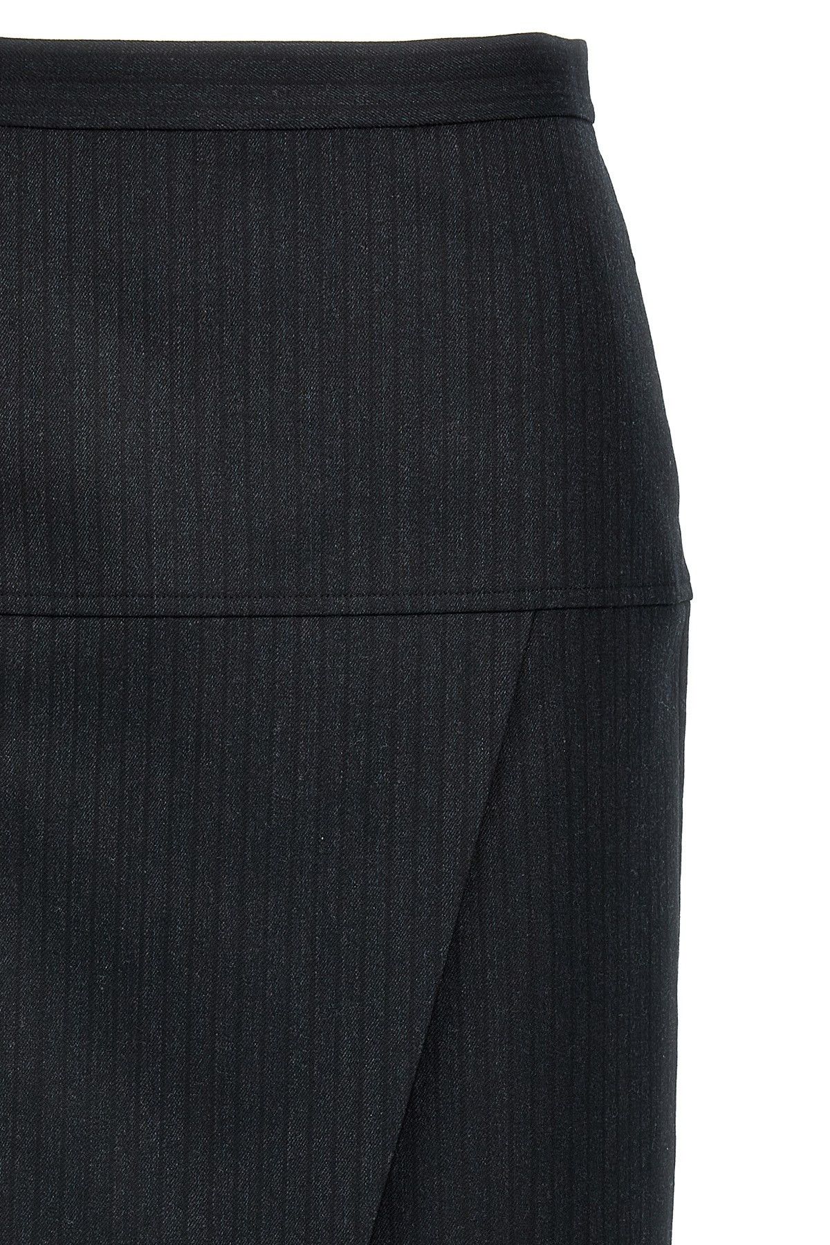 Fendi Pinstriped wool skirt Size 28" / US 6 / IT 42 - 2 Thumbnail