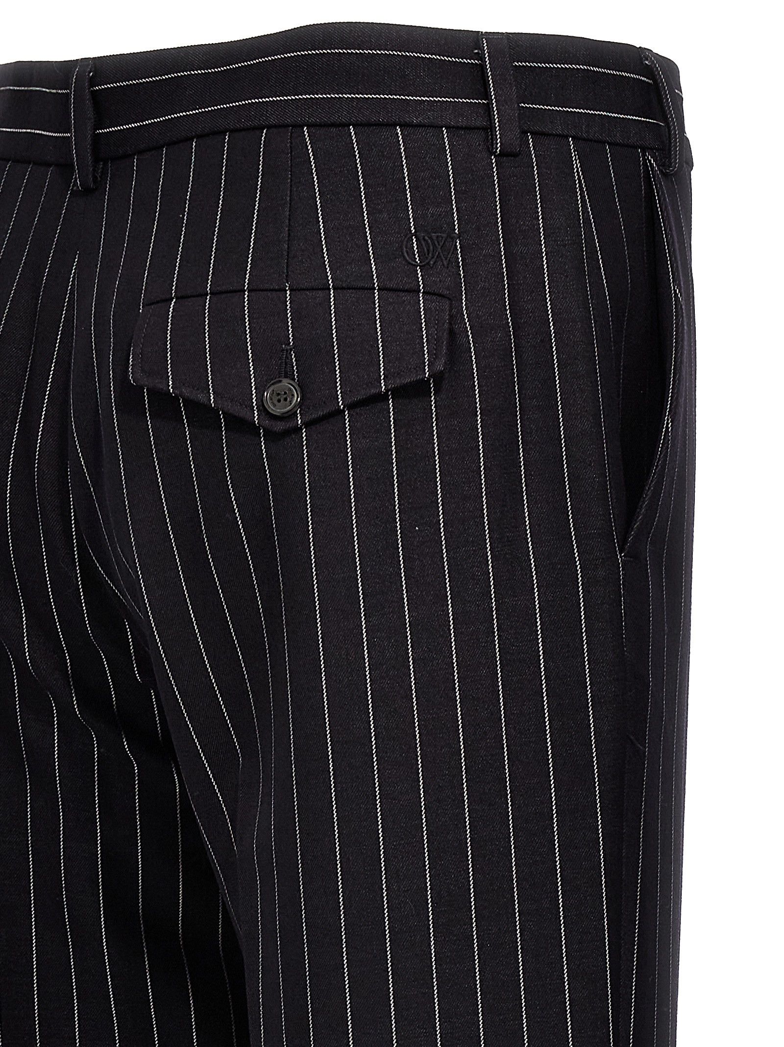 Off-White '23 Pinstripes' Trousers Size US 32 / EU 48 - 4 Thumbnail
