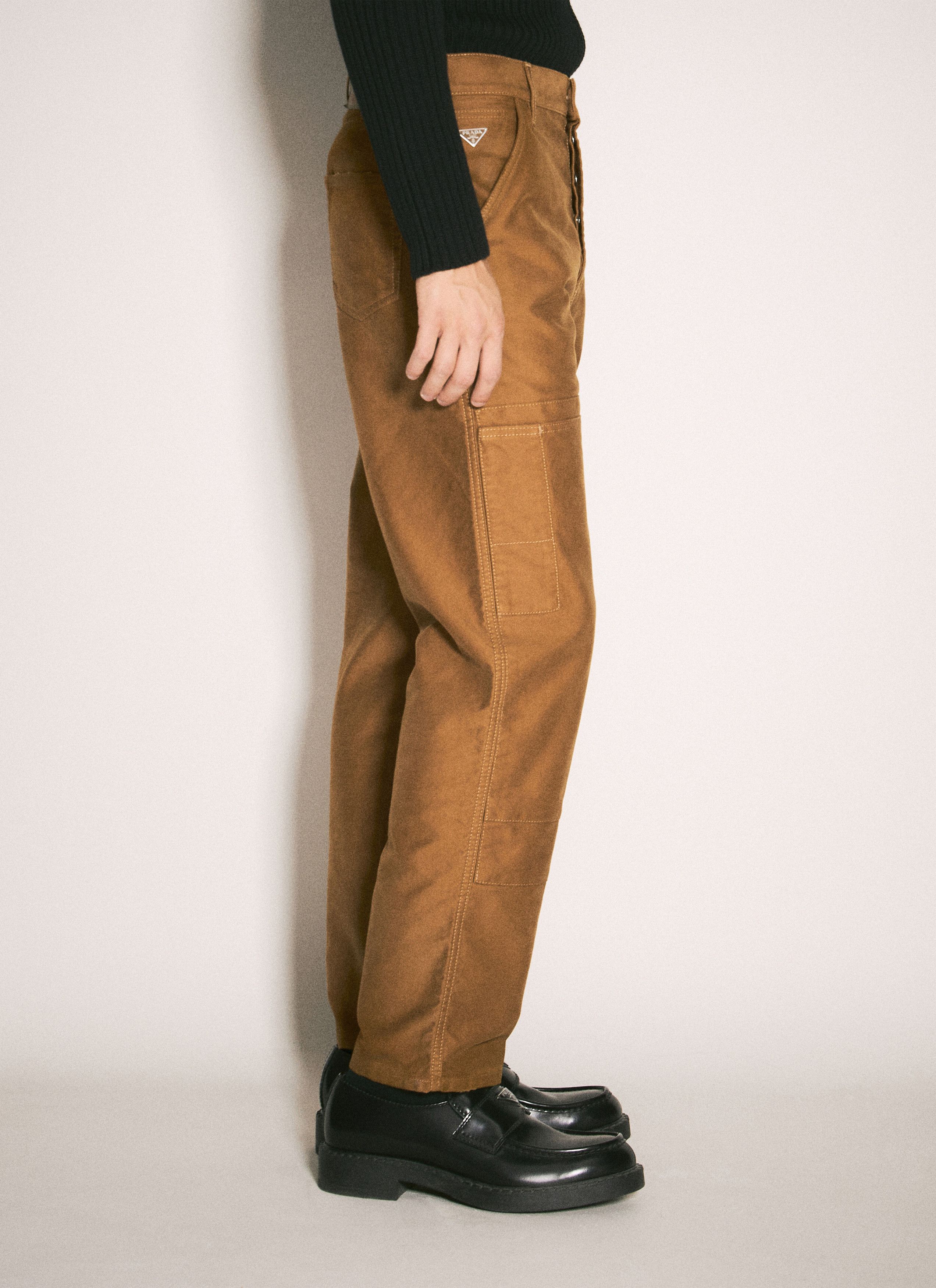 Prada Moleskin Cargo Pants Size US 34 / EU 50 - 4 Thumbnail