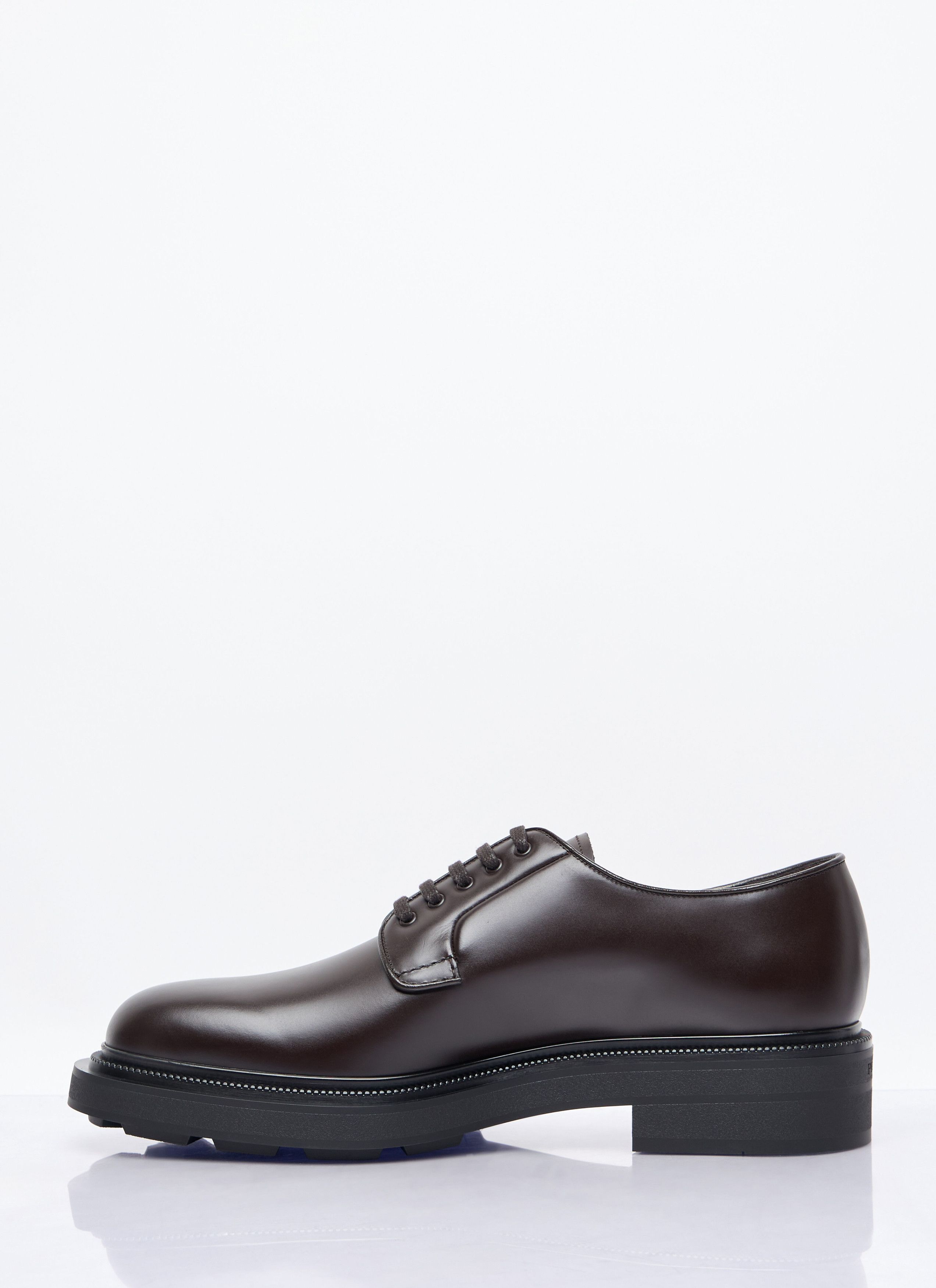 Prada Leather Lace-Up Shoes Size US 13 / EU 46 - 4 Thumbnail