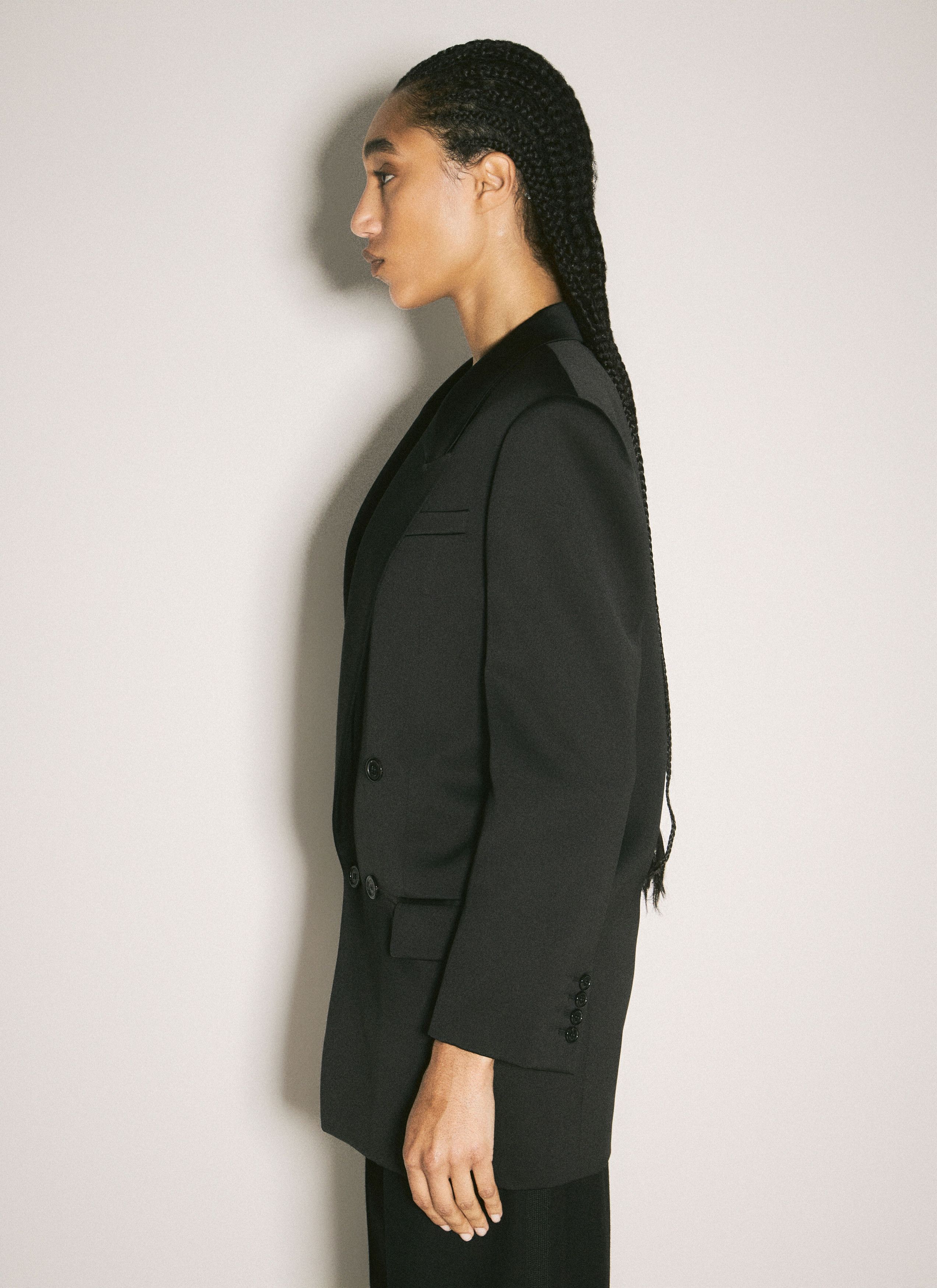 Saint Laurent Paris Silk Tuxedo Blazer Size XS / US 0-2 / IT 36-38 - 4 Thumbnail