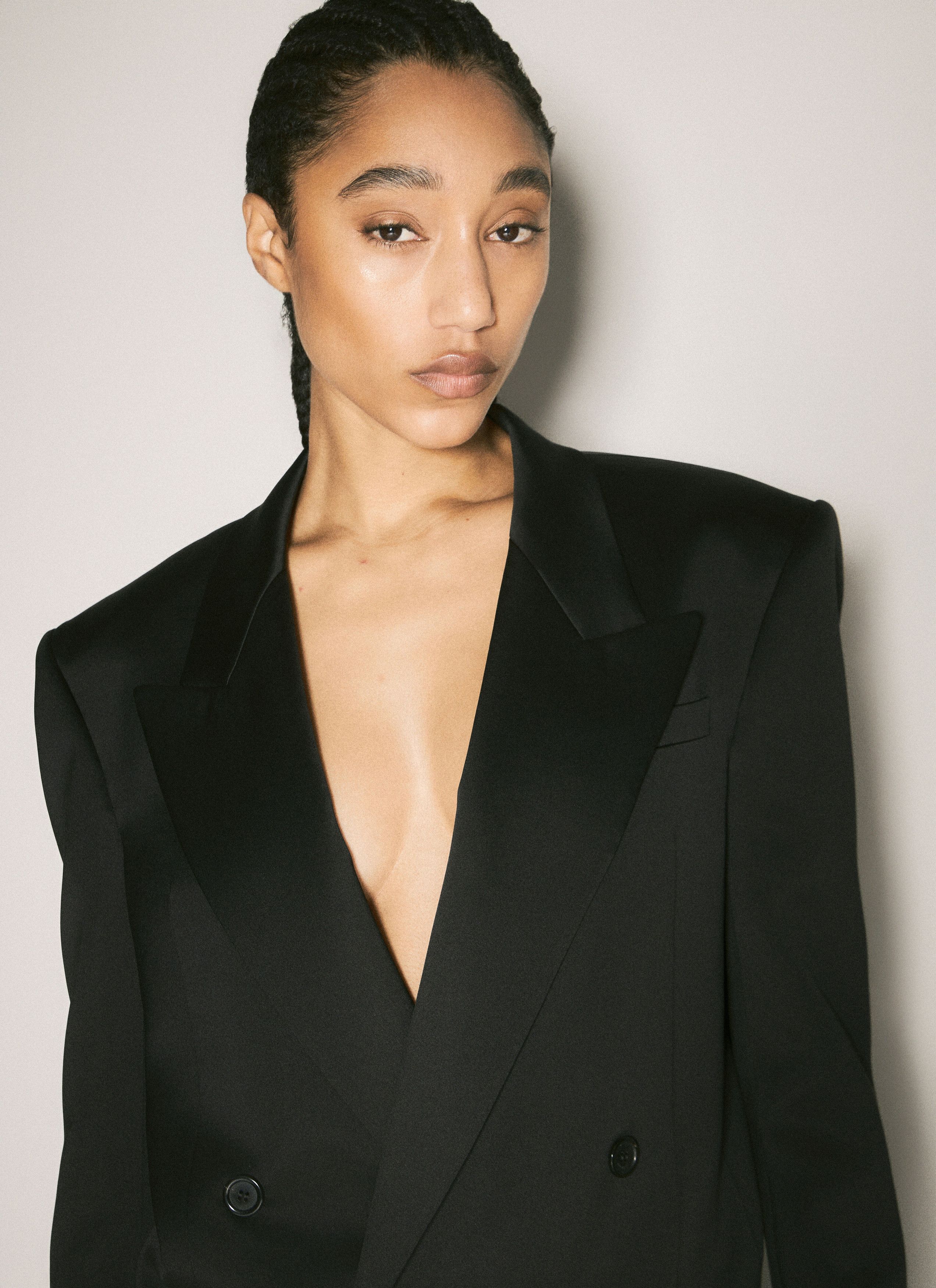 Saint Laurent Paris Silk Tuxedo Blazer Size XS / US 0-2 / IT 36-38 - 3 Thumbnail
