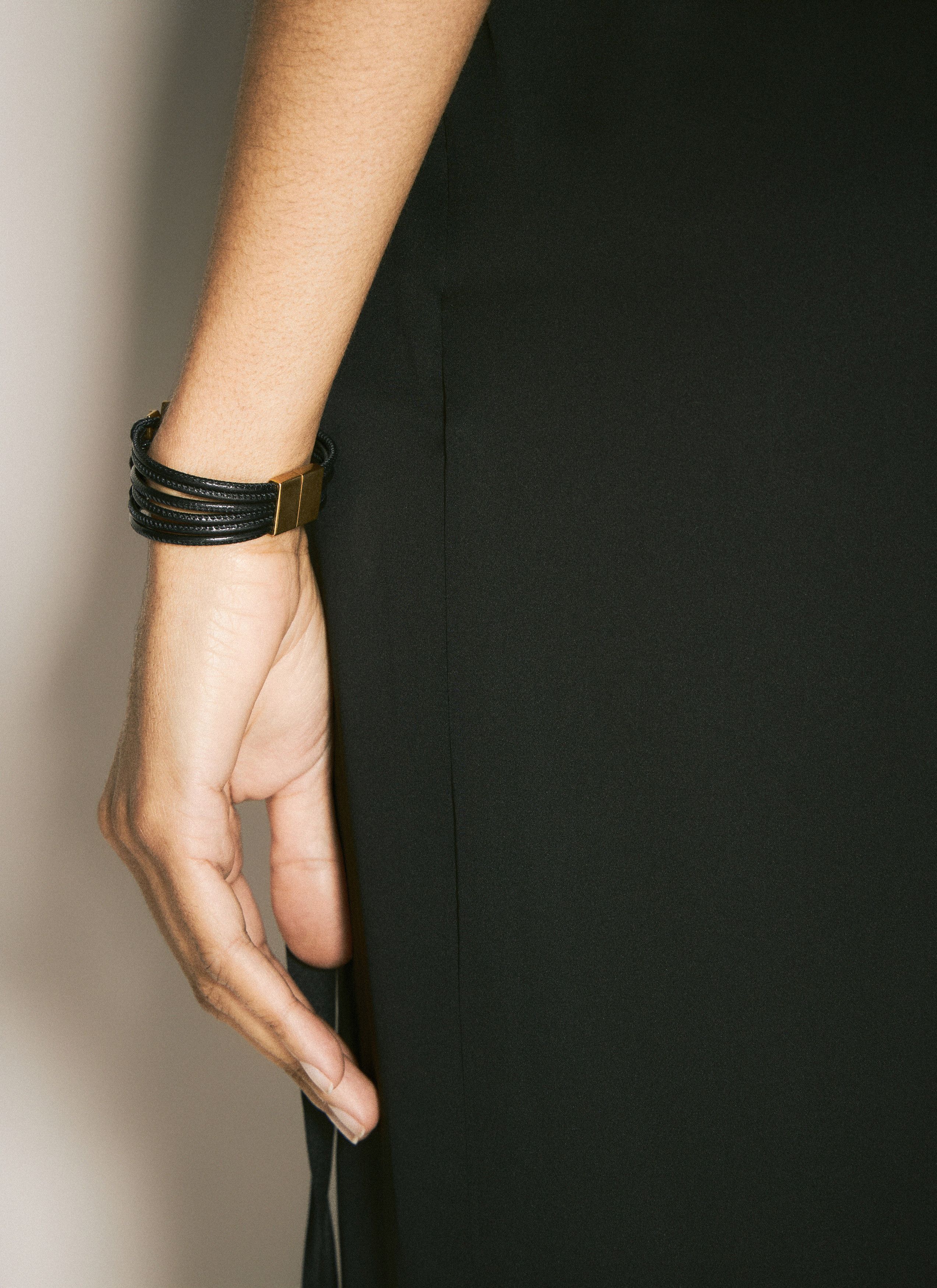 Saint Laurent Paris Cassandre Leather Bracelet Size ONE SIZE - 4 Thumbnail