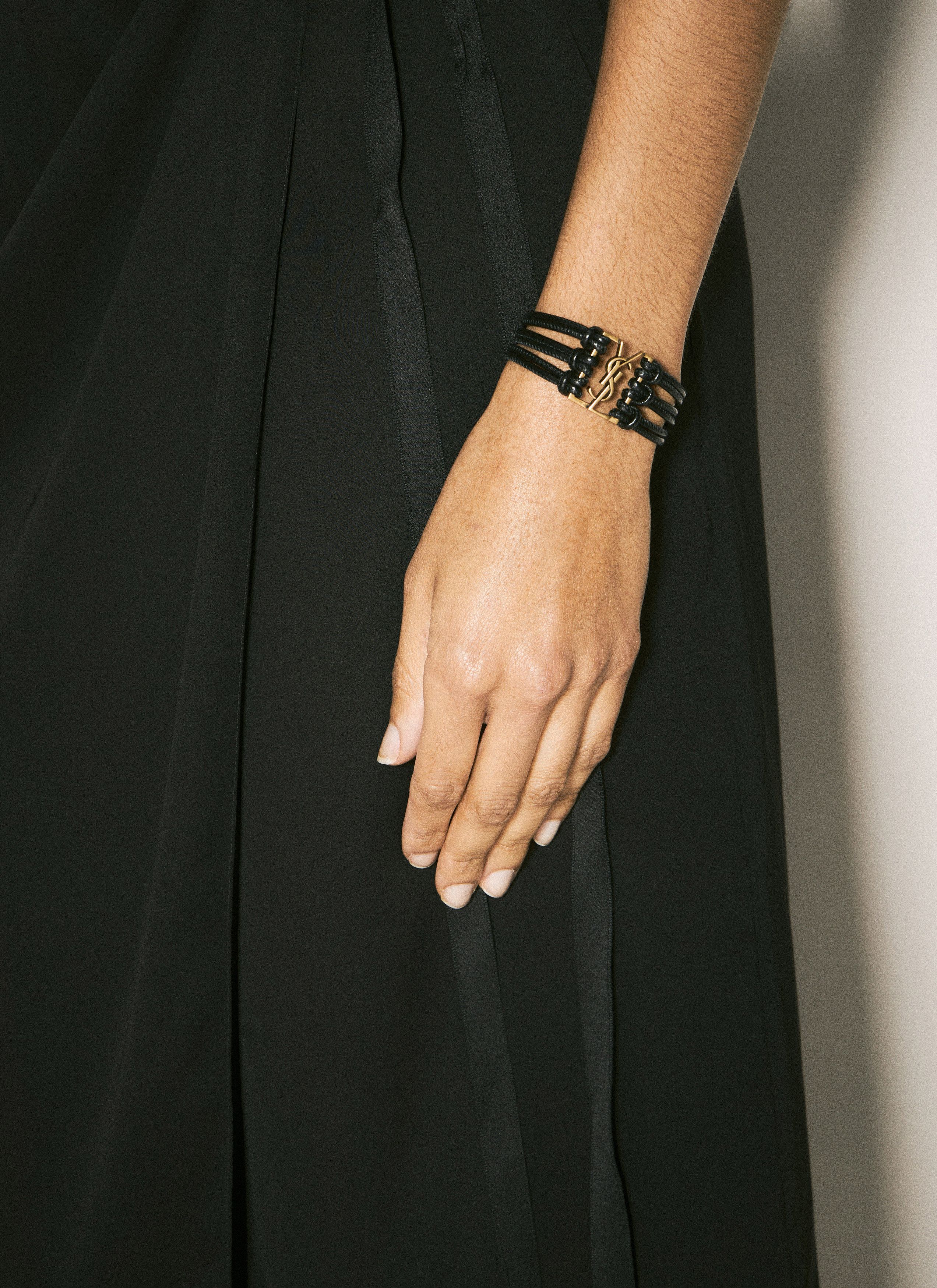 Saint Laurent Paris Cassandre Leather Bracelet Size ONE SIZE - 3 Thumbnail