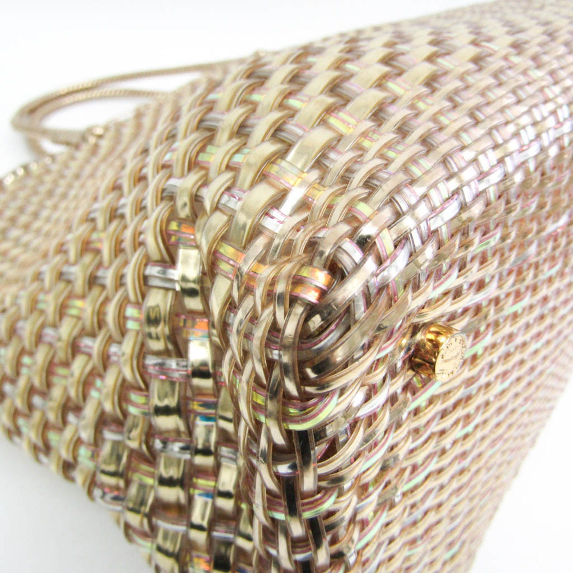ANTEPRIMA Anteprima Intreccio Women's Wire,PVC Tote Bag Gold Size ONE SIZE - 4 Thumbnail