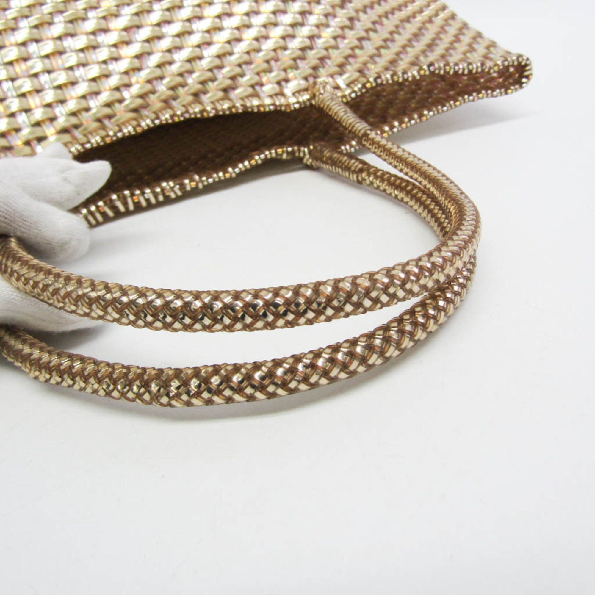 ANTEPRIMA Anteprima Intreccio Women's Wire,PVC Tote Bag Gold Size ONE SIZE - 10 Thumbnail