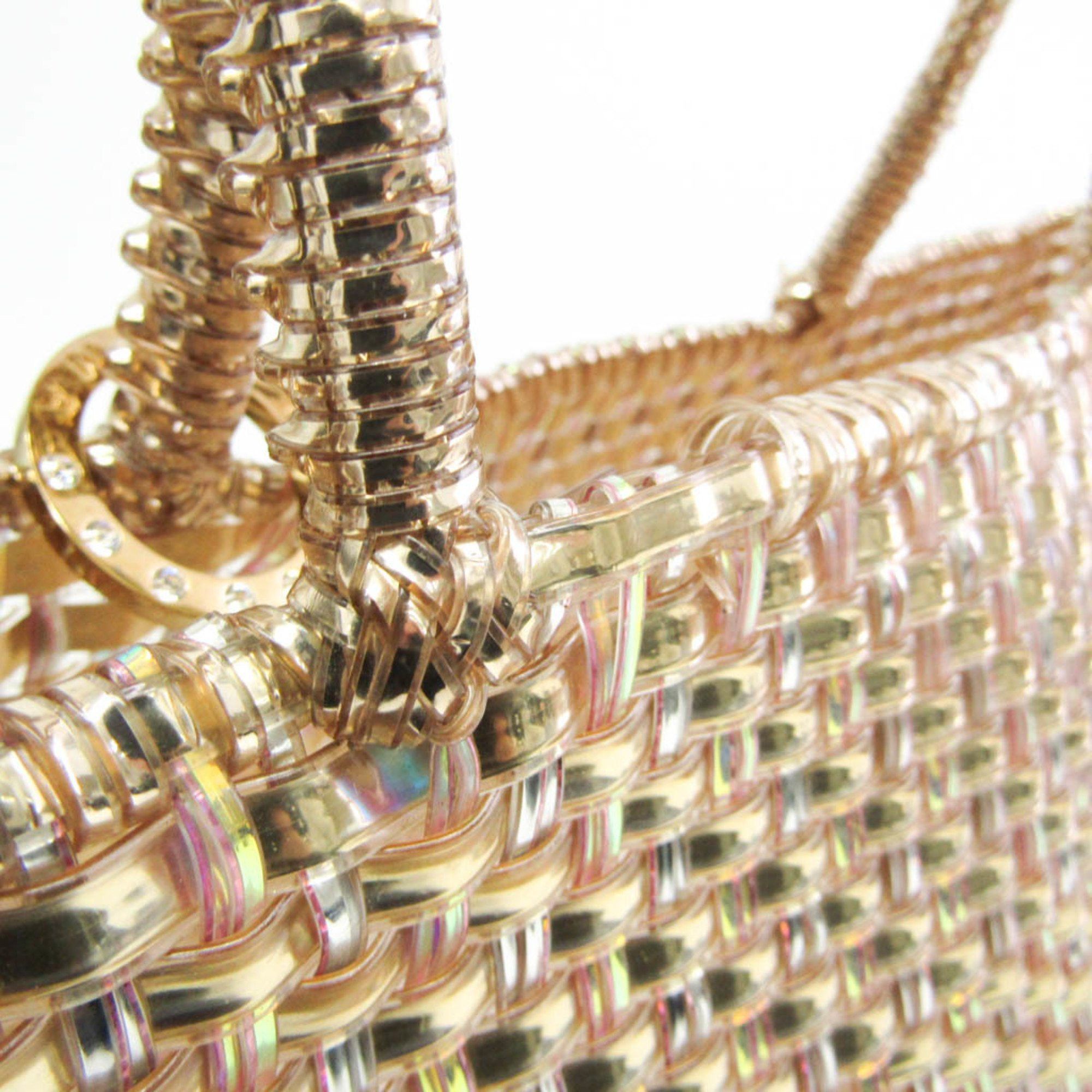 ANTEPRIMA Anteprima Intreccio Women's Wire,PVC Tote Bag Gold Size ONE SIZE - 9 Thumbnail