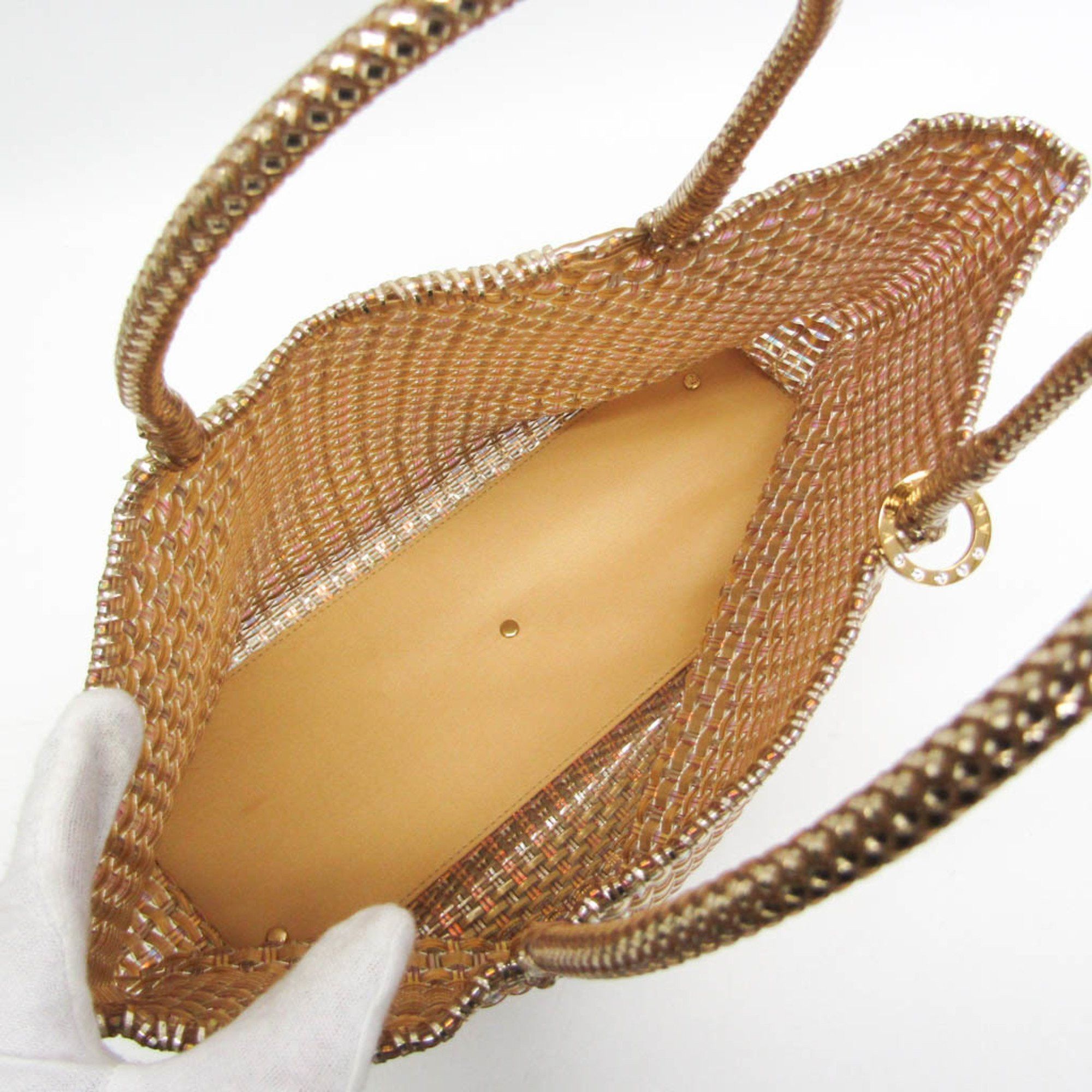 ANTEPRIMA Anteprima Intreccio Women's Wire,PVC Tote Bag Gold Size ONE SIZE - 3 Thumbnail