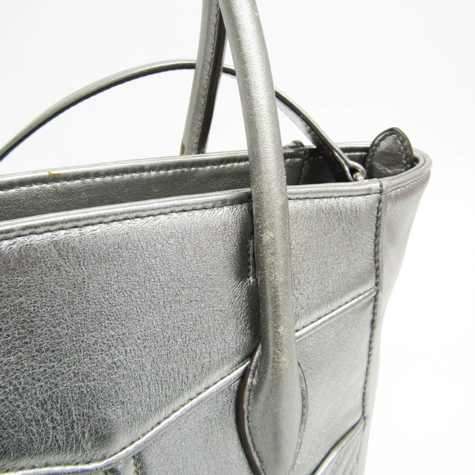 Miu Miu Miu Miu NAPPA BIKER 5BA145 Women's Leather Handbag,Shoulder Bag Silver Size ONE SIZE - 11 Thumbnail