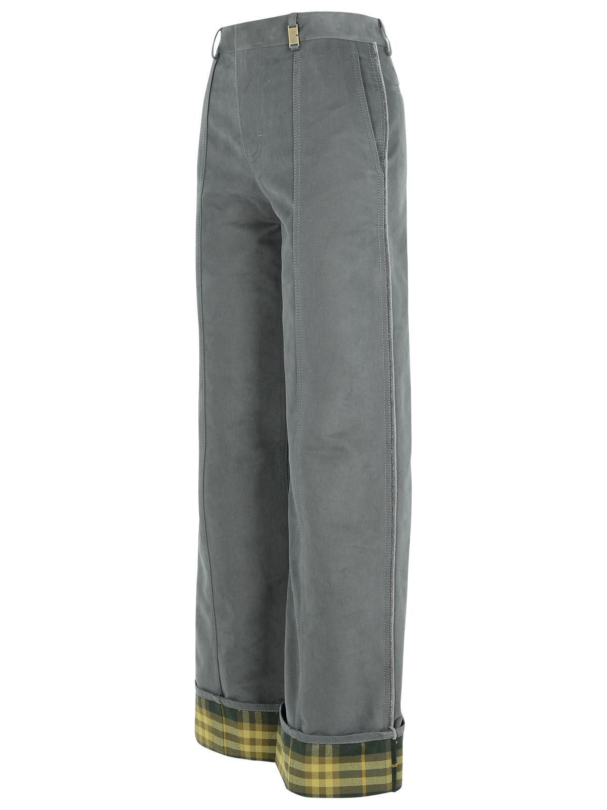 Burberry BURBERRY Grey Nylon Blend Trousers Size 26" / US 2 / IT 38 - 2 Thumbnail