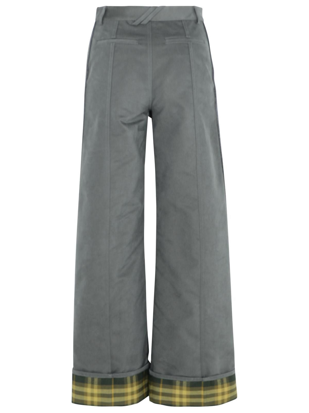 Burberry BURBERRY Grey Nylon Blend Trousers Size 26" / US 2 / IT 38 - 3 Thumbnail