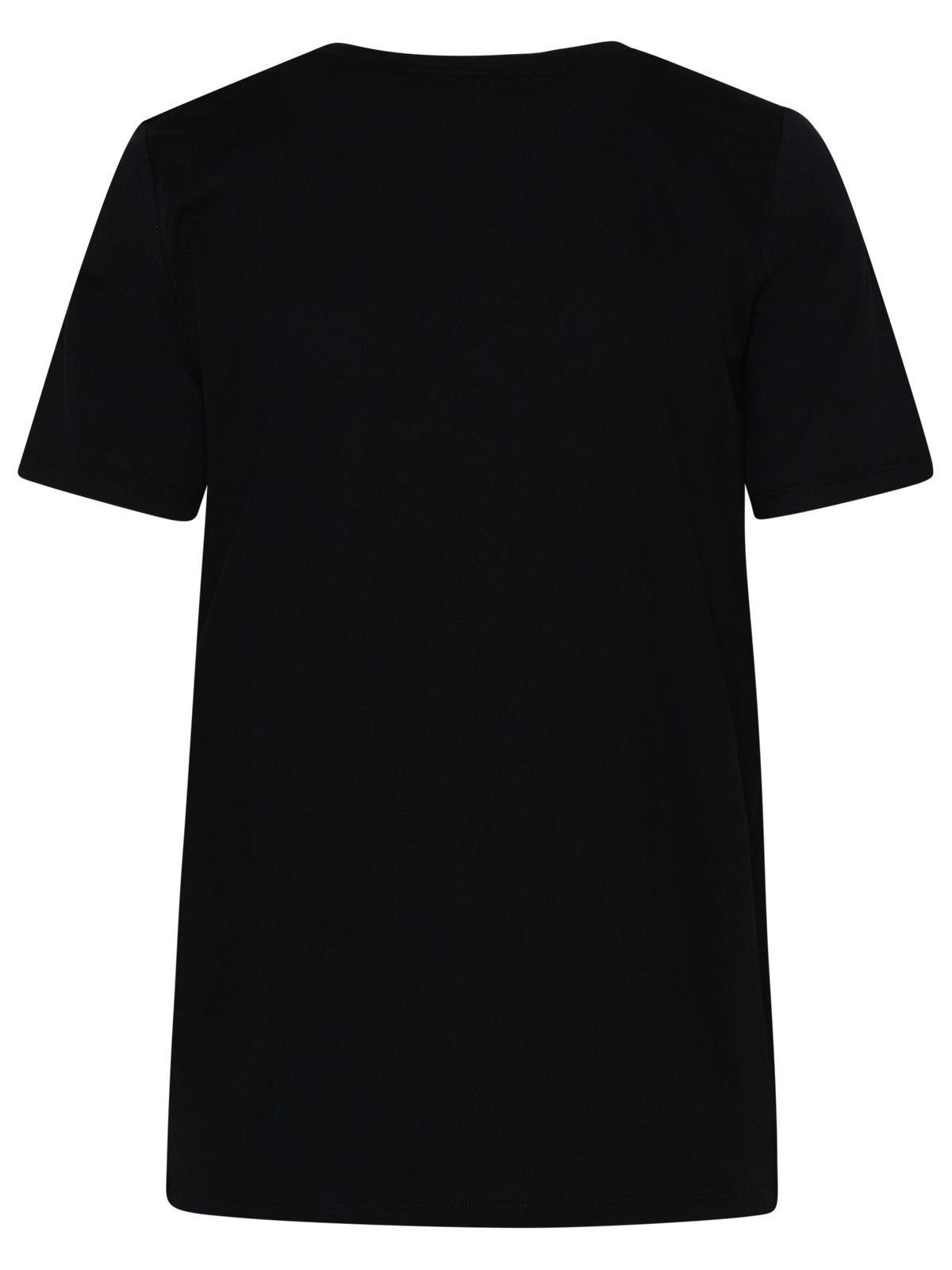 Balmain BALMAIN Black Cotton T-Shirt Size M / US 6-8 / IT 42-44 - 3 Thumbnail